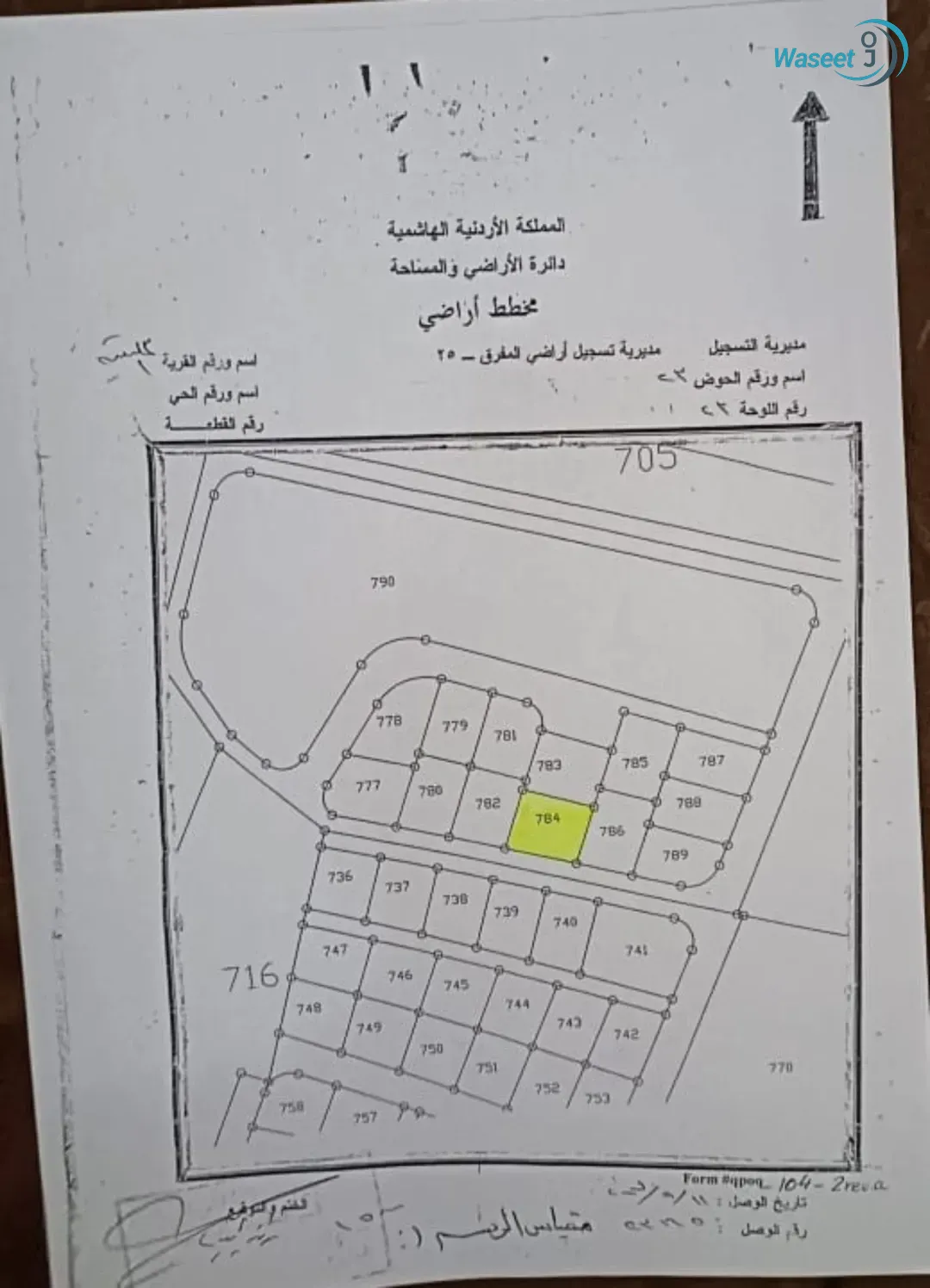 5 قطع سكنية من أراضي البادية الشمالية – قرية المكيفته قرب البلدية