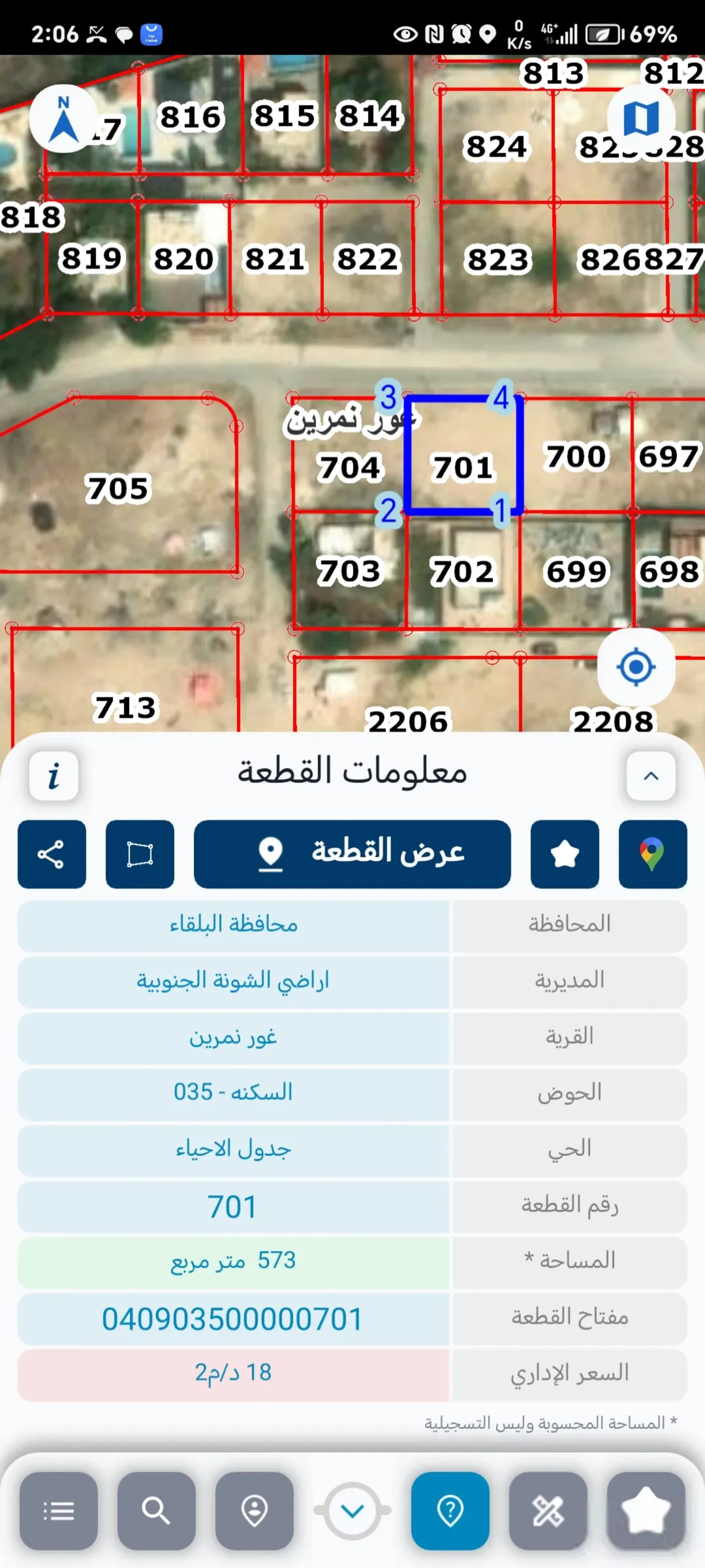 أرض سكن ج في غور نمرين حوض السكنة متصلة بالخدمات