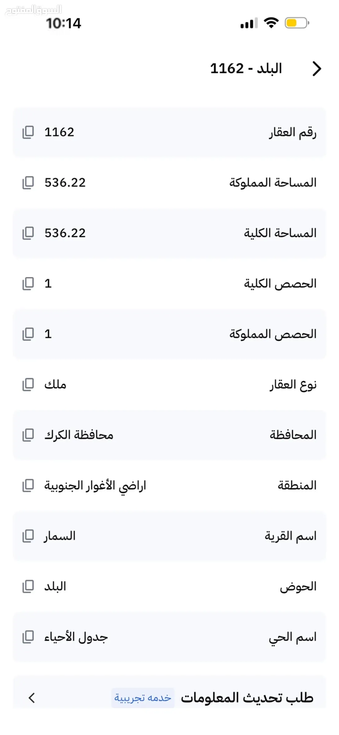 أرض للبيع في منطقة السمار بمساحة 536 متر مربع