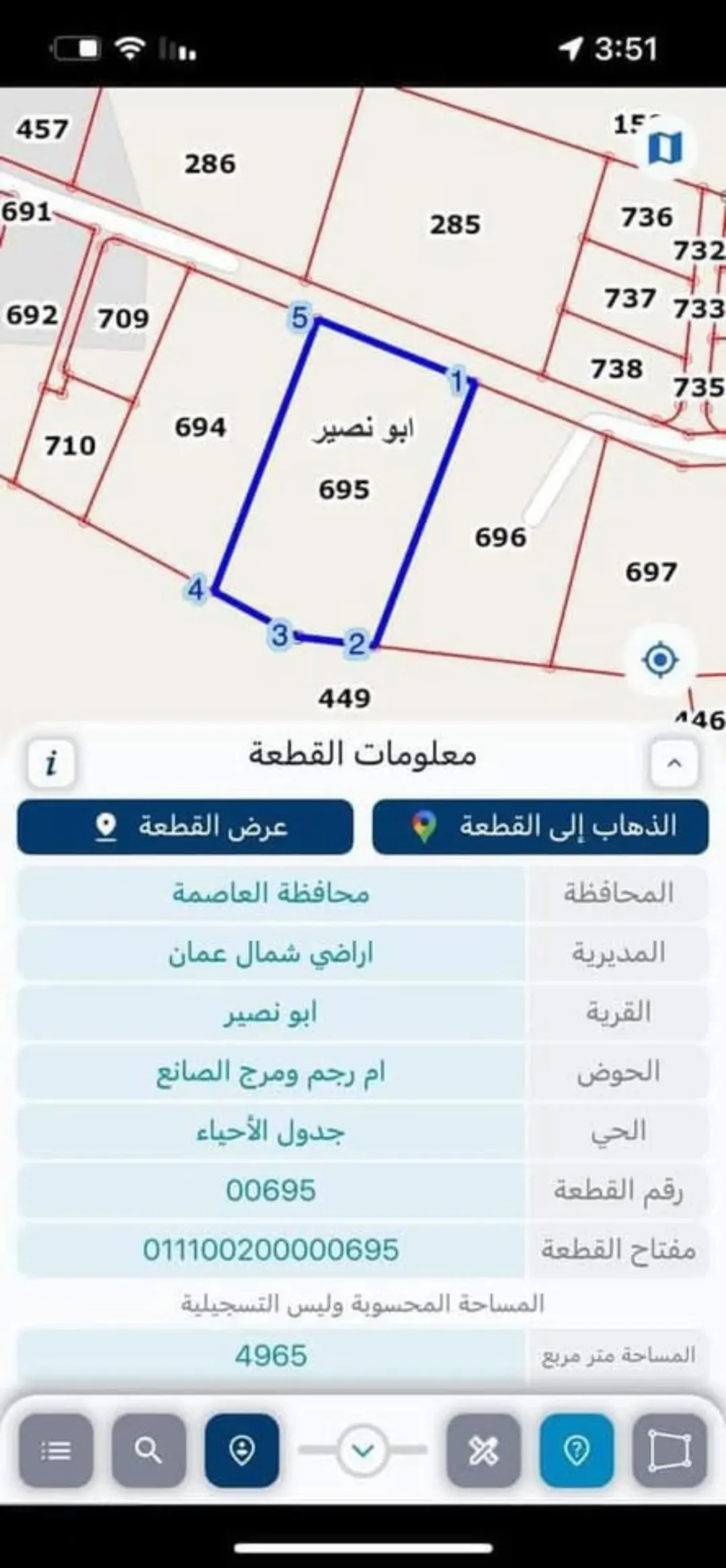 ارض في قرية ابونصير.