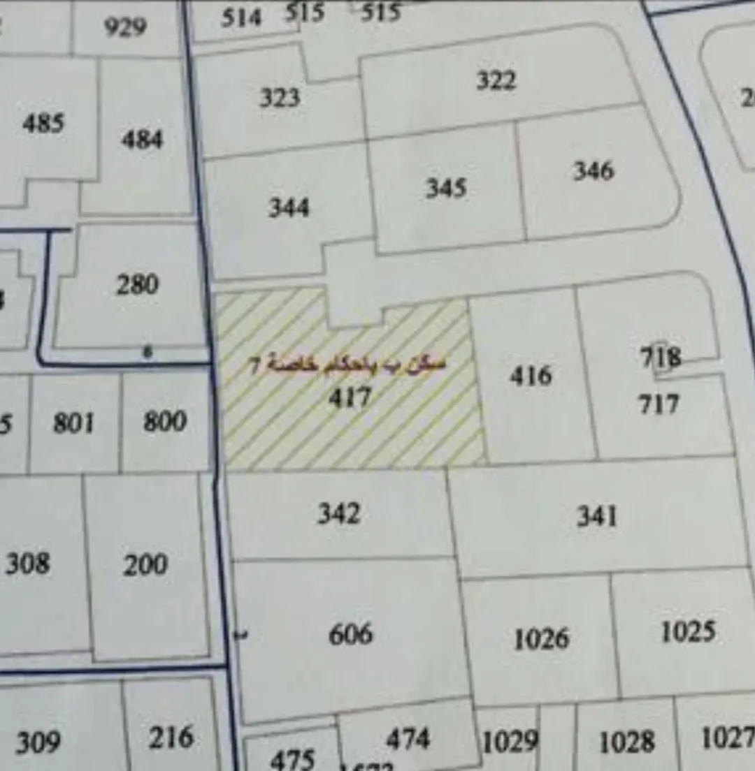 أرض سكنية مميزة للبيع في الجندويل بمساحة 2,234 م٢