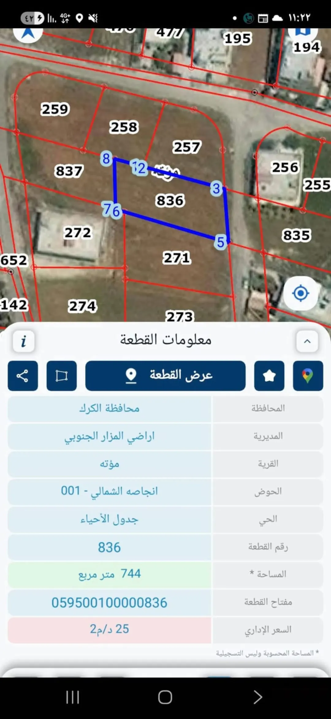 قطعة ارض /مؤته الكرك