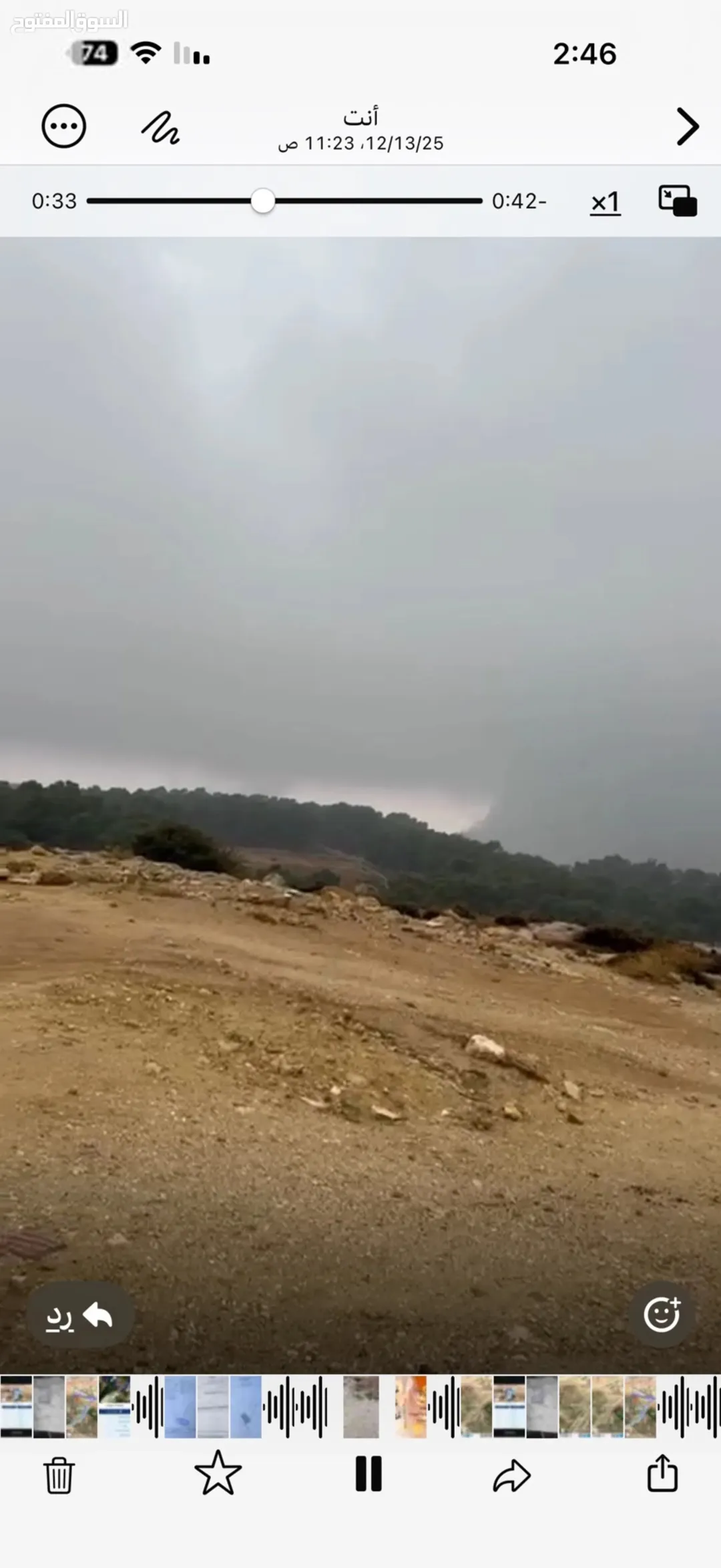 قطعة مميزة للبيع ناعور سيل حسبان