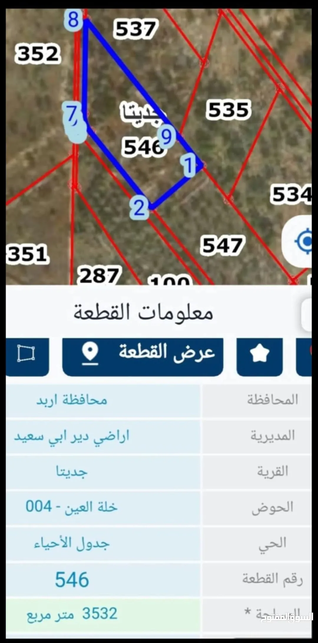 أرض زراعية مميزة بموقع استراتيجي في جديتا – إربد
