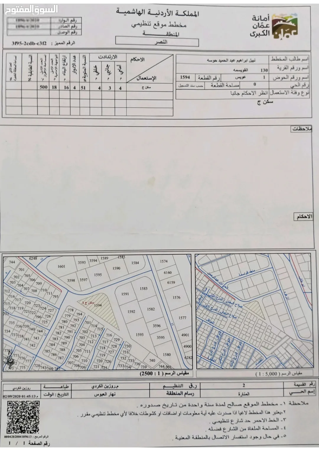 أرض سكنية مميزة بإطلالة خلابة