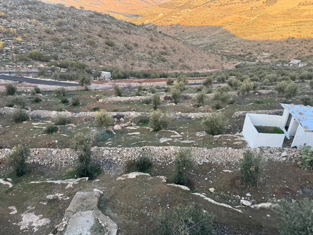 مزرعه للبيع ذات اطلاله خلابه على جبل وقريبه من الخدمات