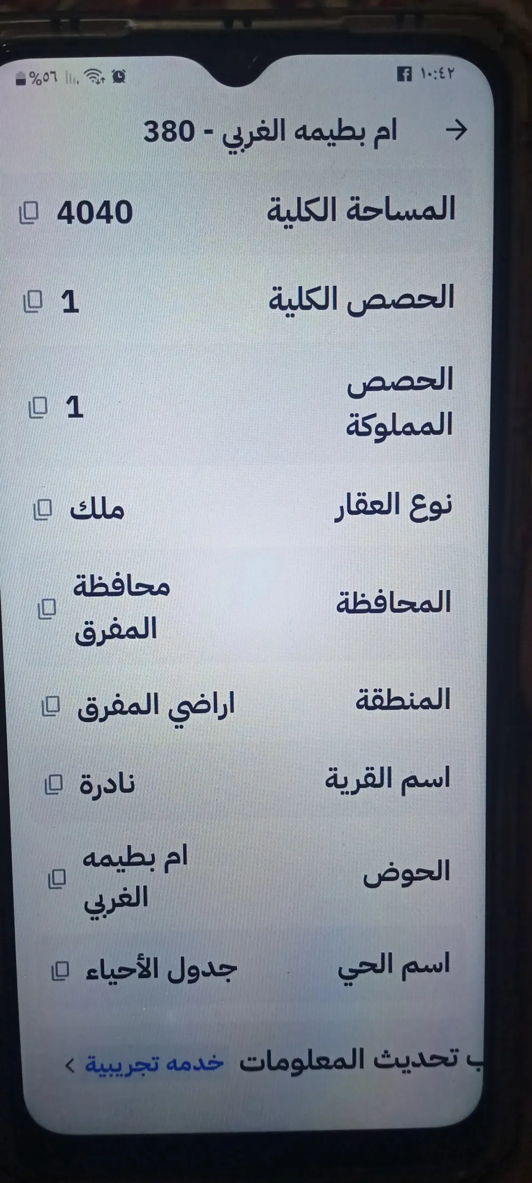 ارض للبيع نادره ام ابطيمه الغربي 4 دنم