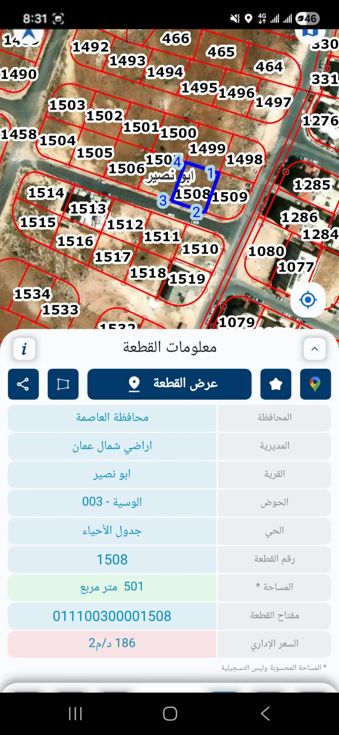 أرض سكنية مميزة للبيع في أبو نصير – عمان