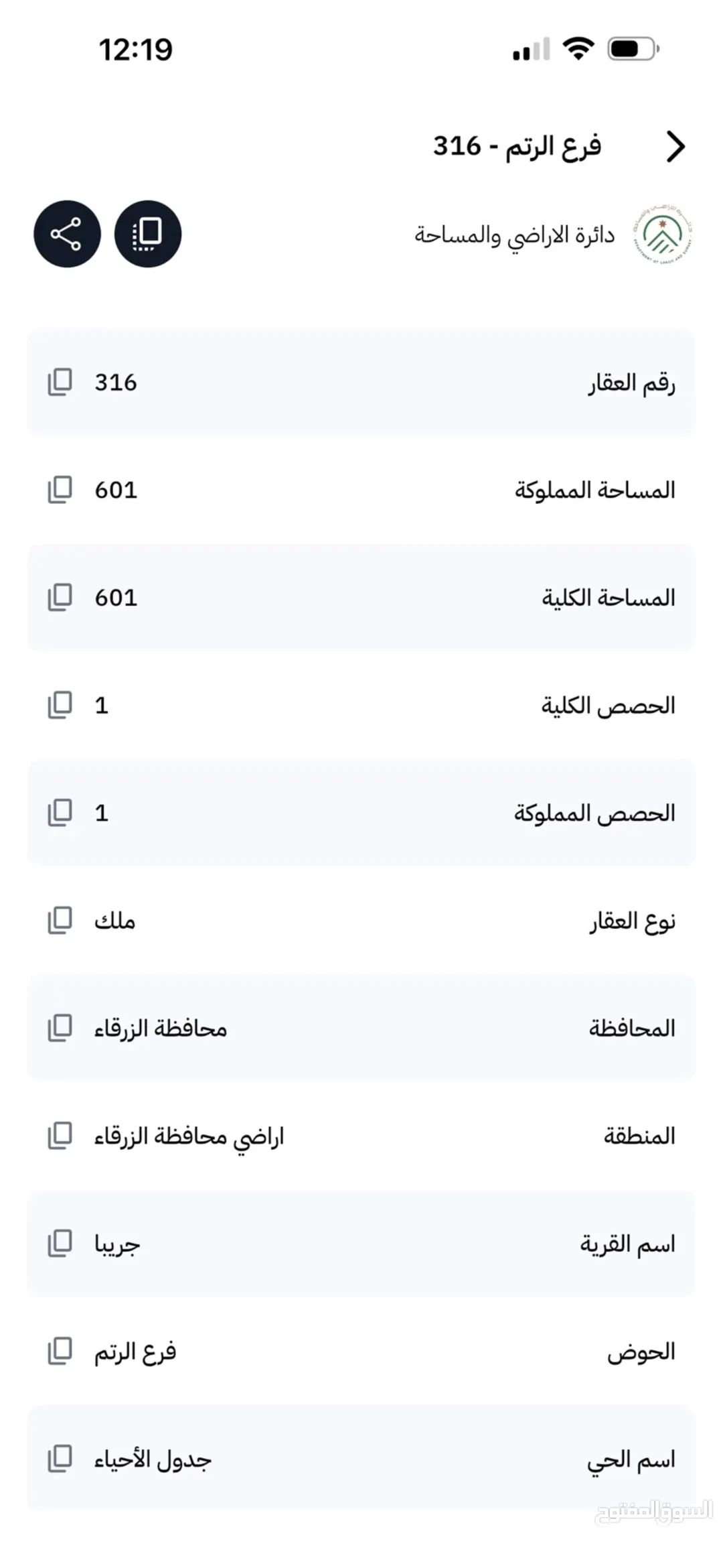ارض للبيع 601 متر