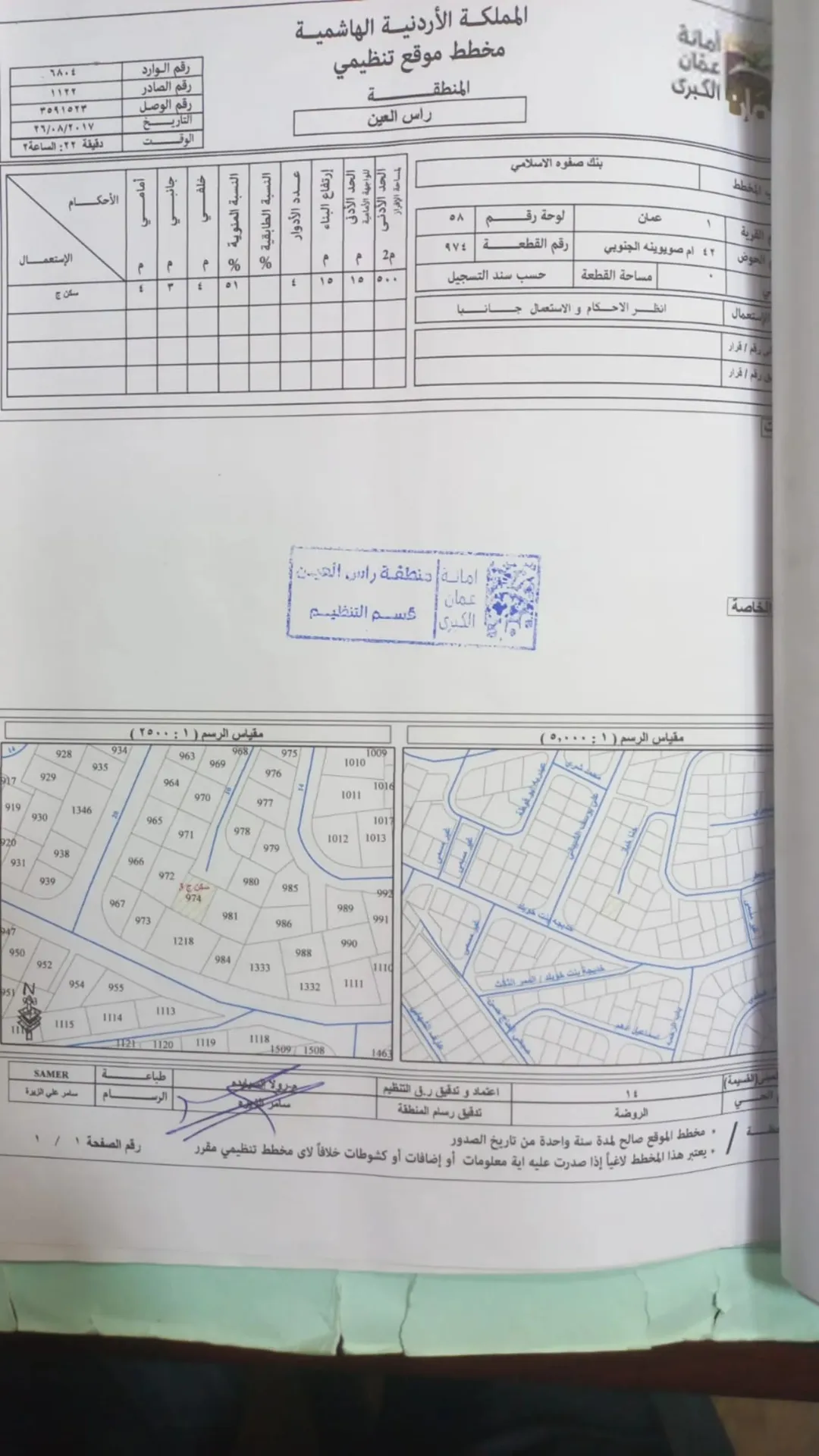 قطعتان أرض سكنية للبيع في ضاحية الحاج حسن – عمان