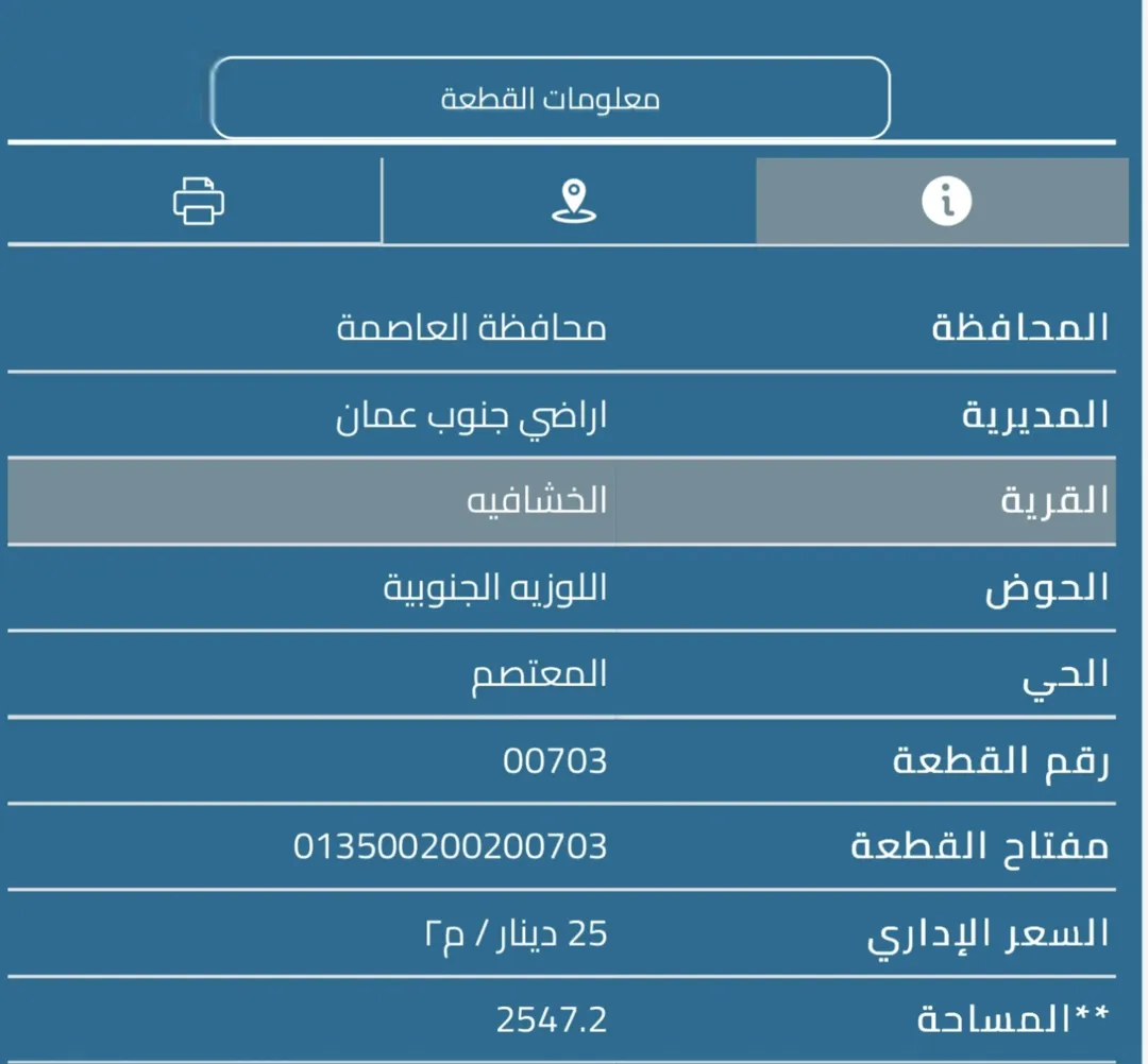 أرض للبيع في الخشافية – عمان