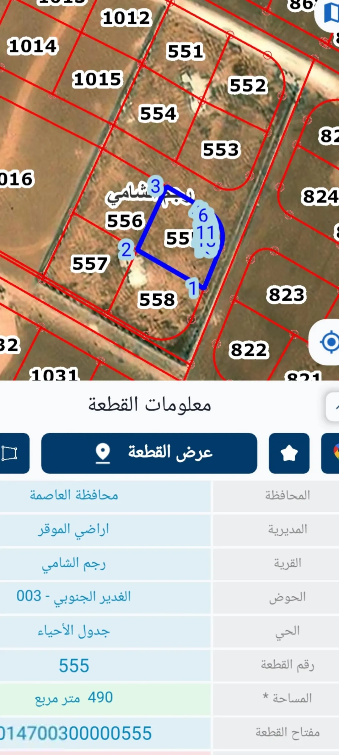 ارض استثمارية للبيع طريق المطار شارع المية رجم الشامي