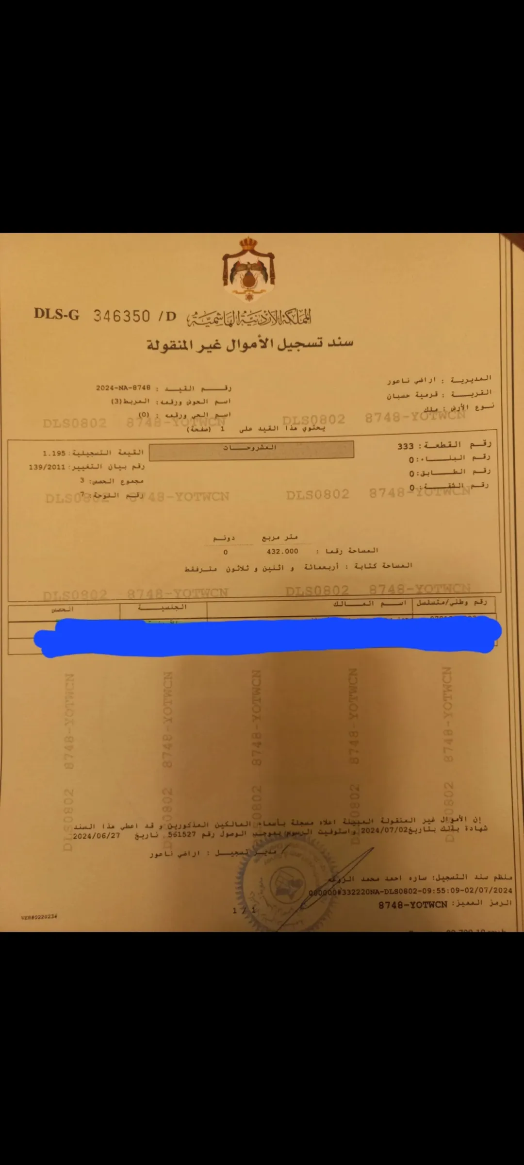 أرض سكنية مميزة للبيع