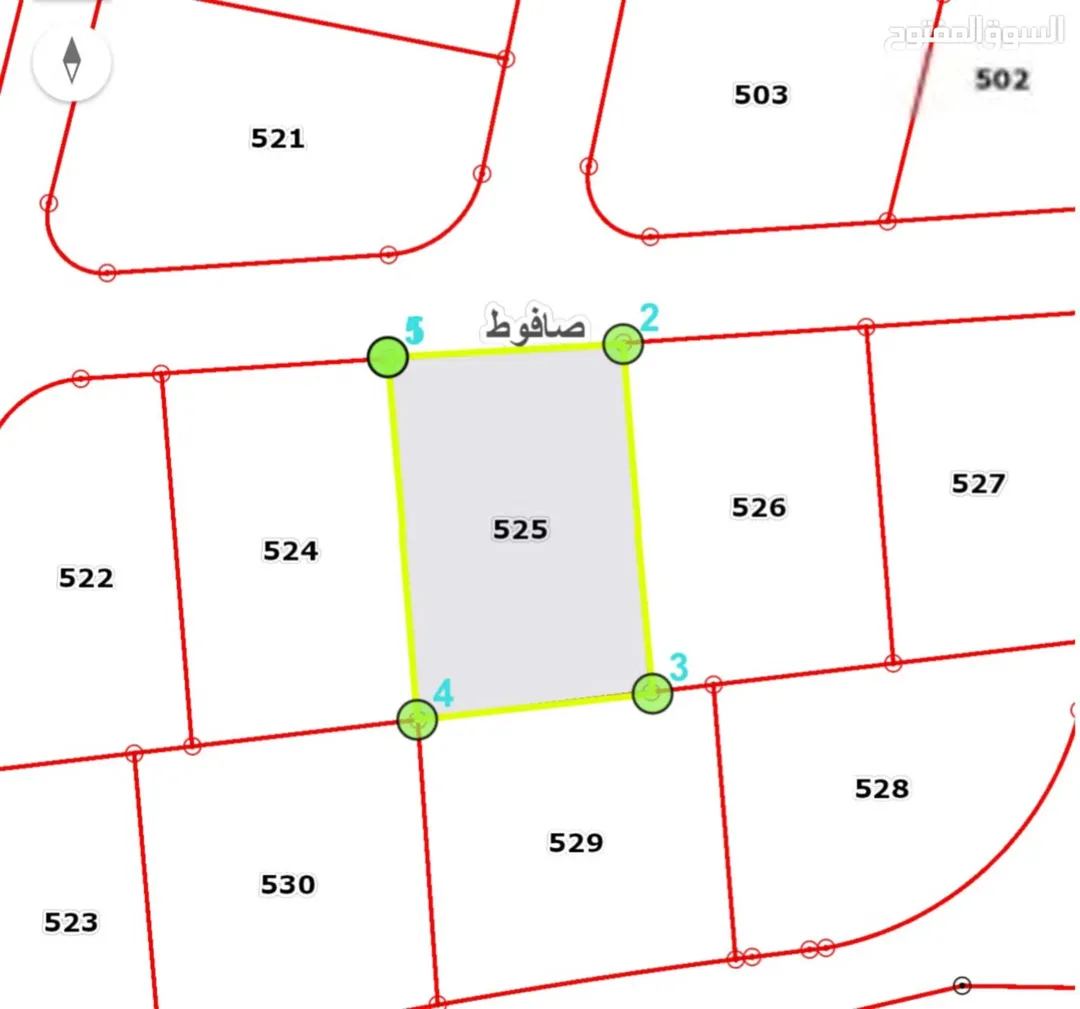أرض سكنية للبيع في صافوط – إطلالة مفتوحة بالقرب من الجبيهة