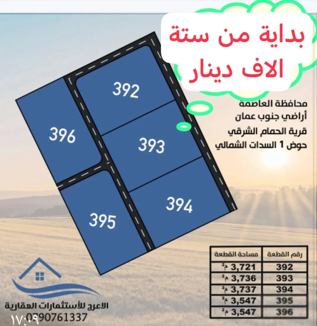 اراضي جنوب عمان ، فرصة للاستثمار الذهبي