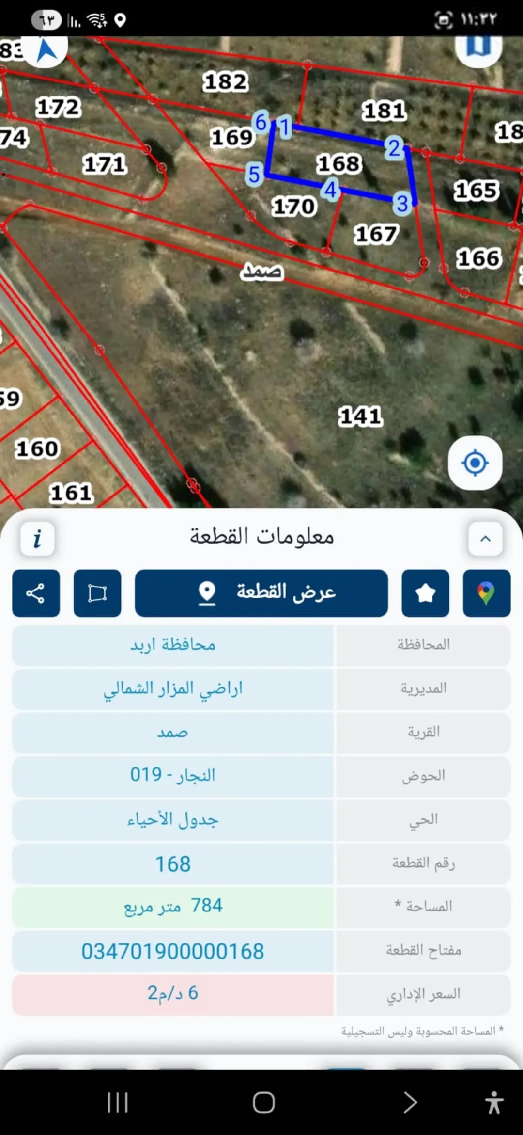أرض للبيع في المزار الشمالي – إربد