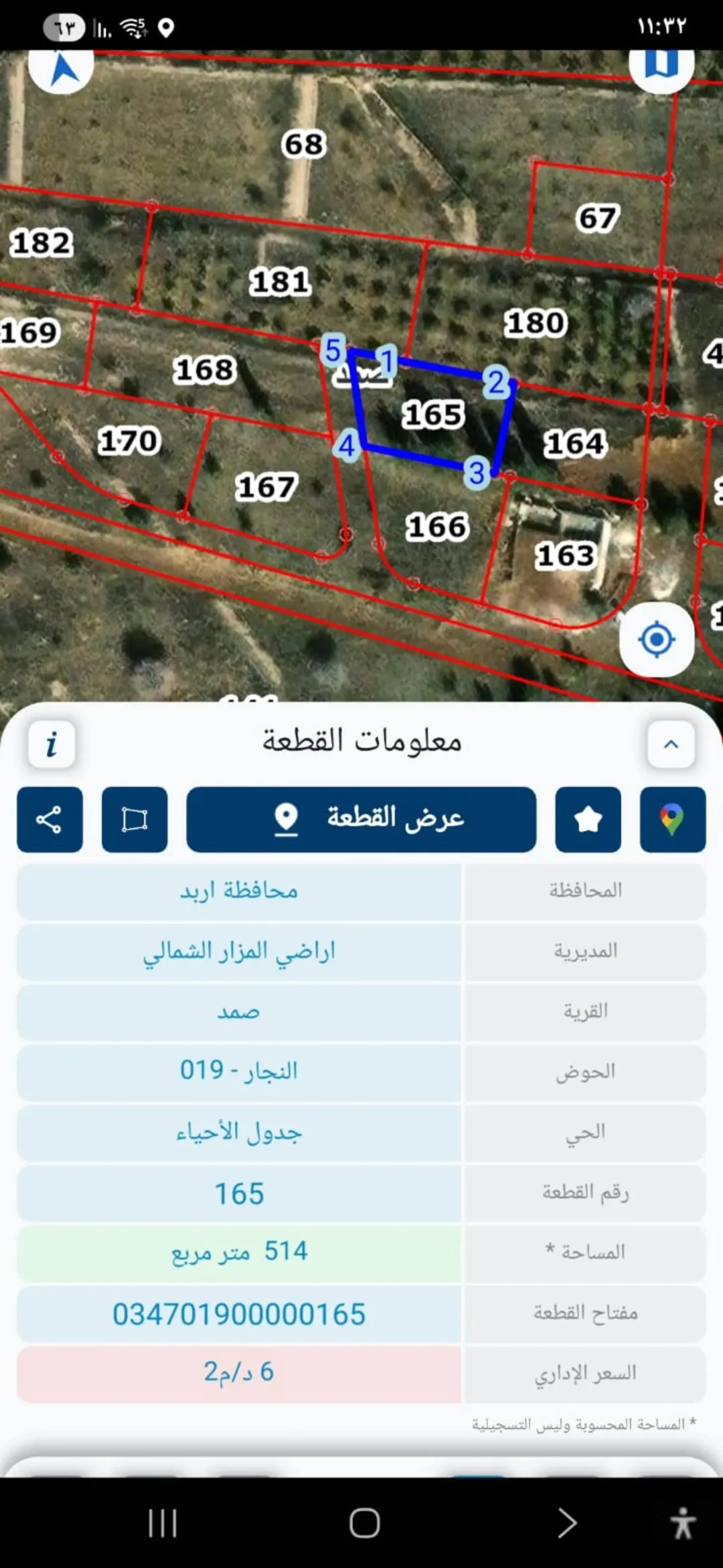 أرض للبيع في المزار الشمالي – إربد