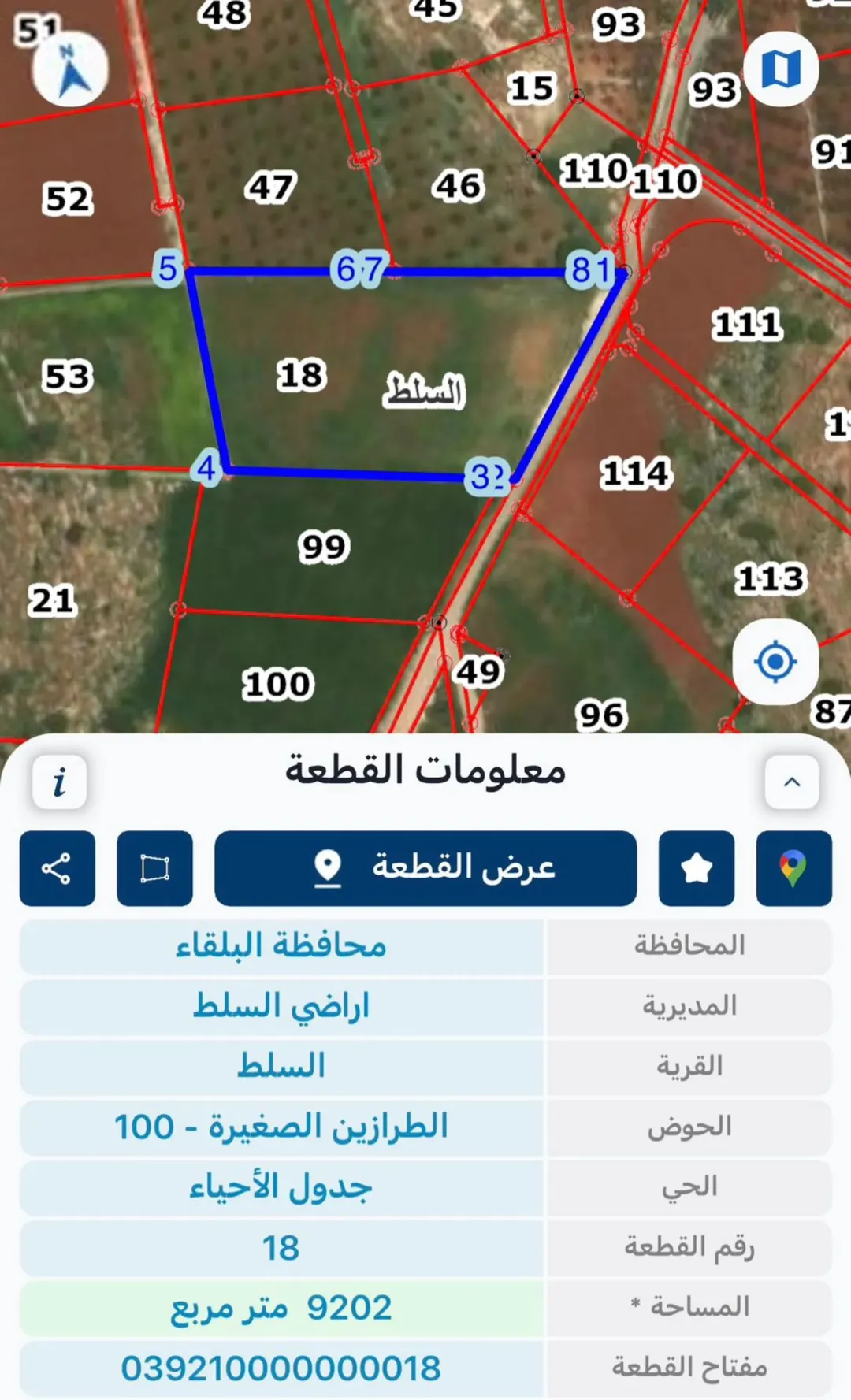 أرض مميزة للبيع في الطرازين – السلط