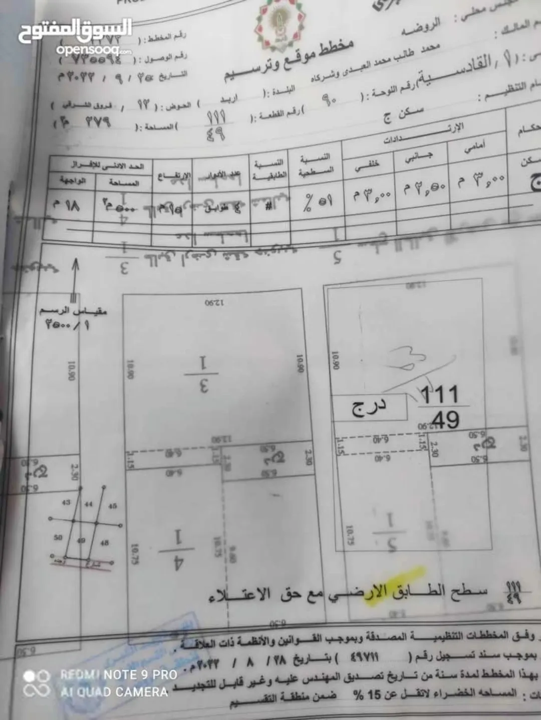 للبيع سطح فيلا مع حق اعتلاء 3 طوابق بسعر مغري جداً في أرقى مناطق إربد