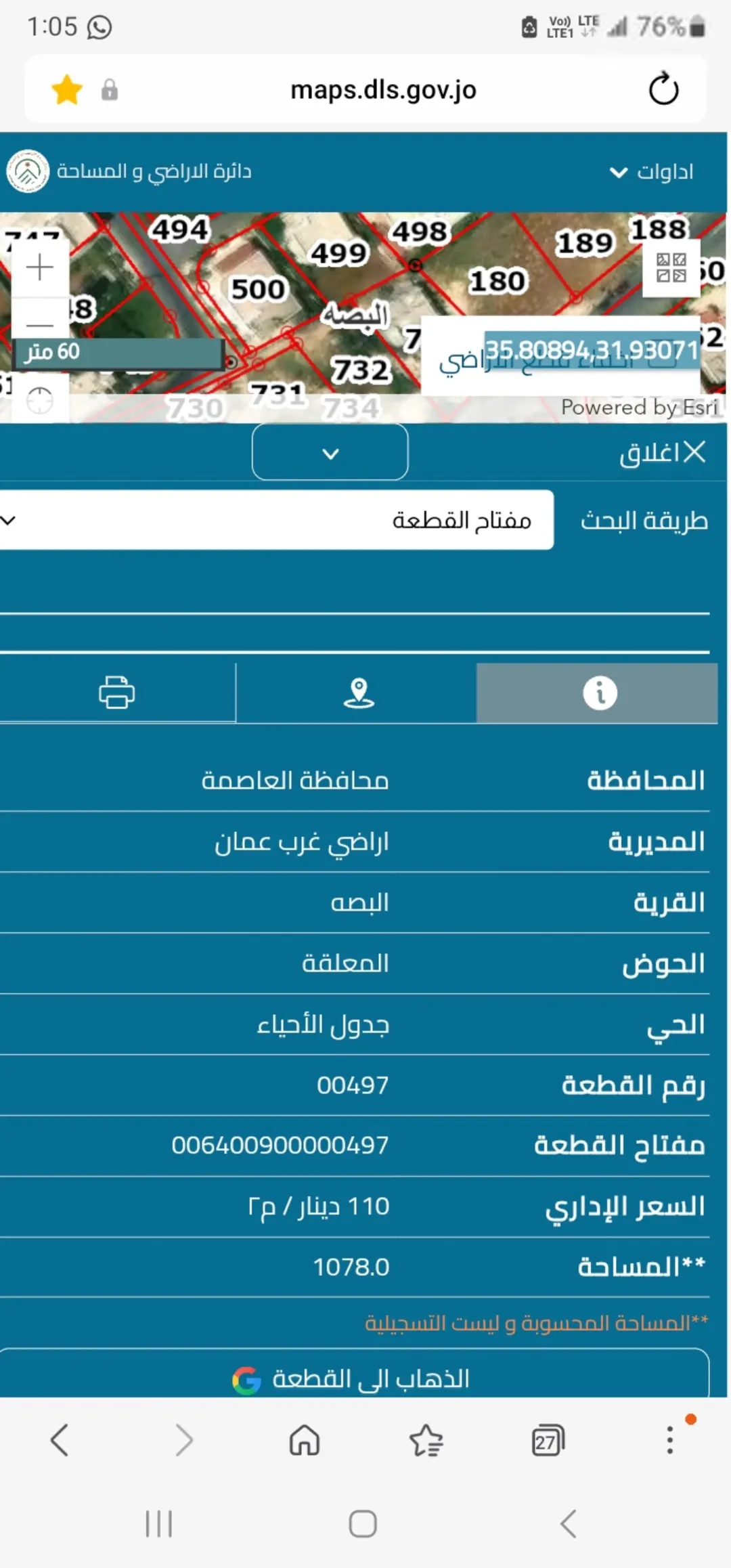 أرض سكنية مستوية للبيع في أبو السوس – عمان