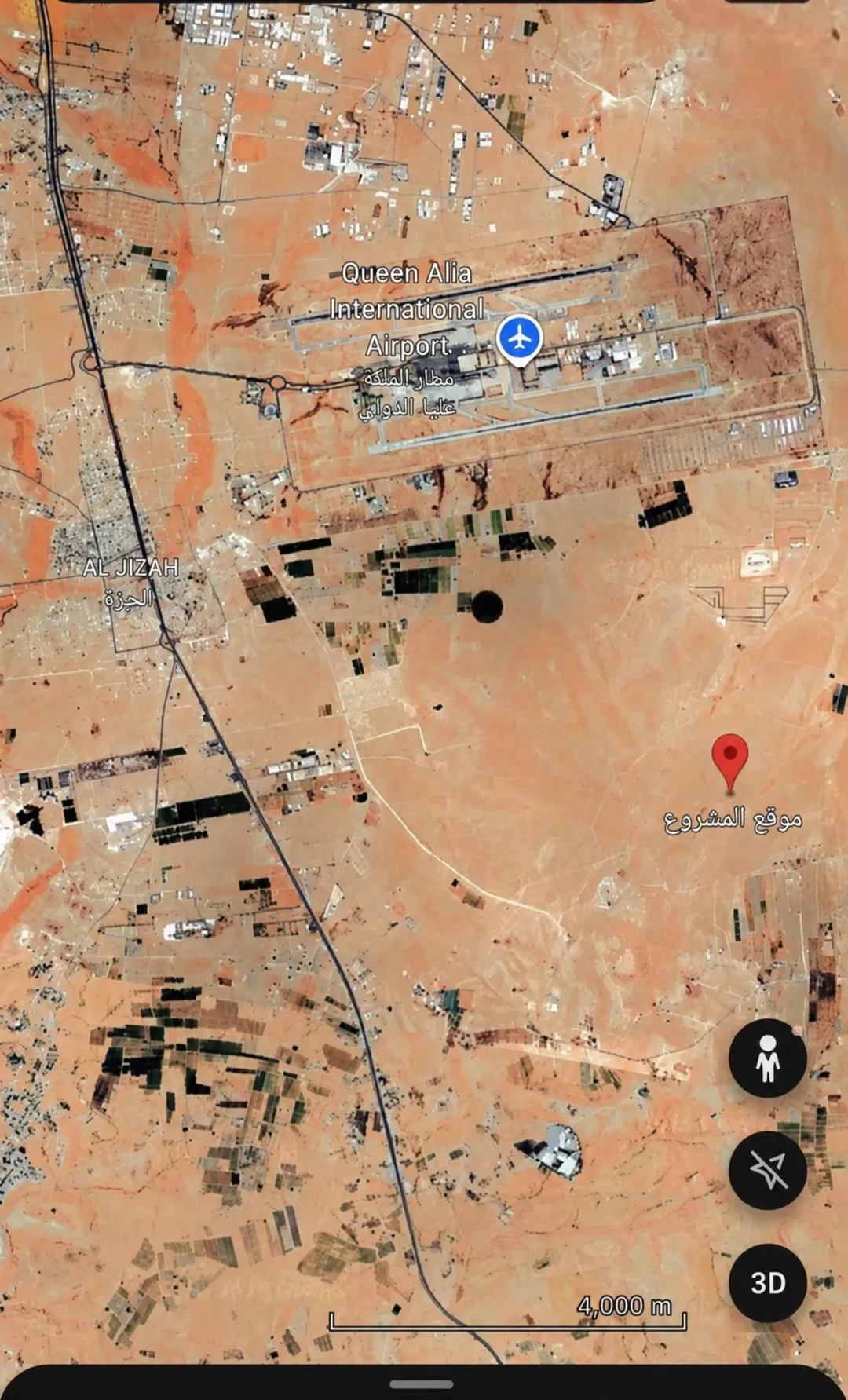 أرض زراعية استثمارية للبيع في جنوب عمان بالقرب من مطار الملكة علياء الدولي