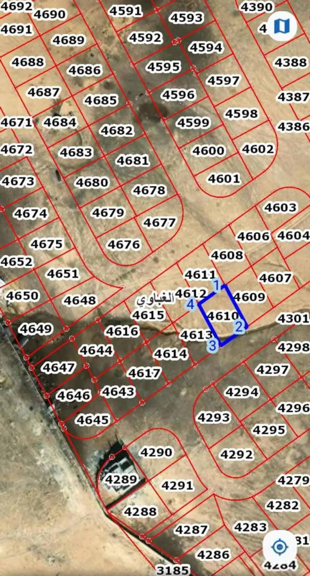 قطعة أرض سكنية من إسكان رئاسة الوزراء للبيع داخل التنظيم — صورة 2