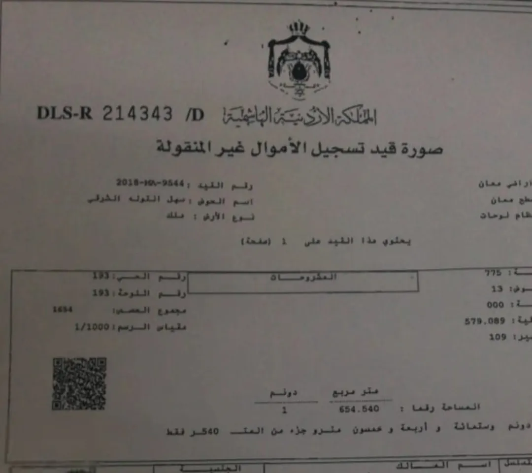 أرض سكنية في سطح معان