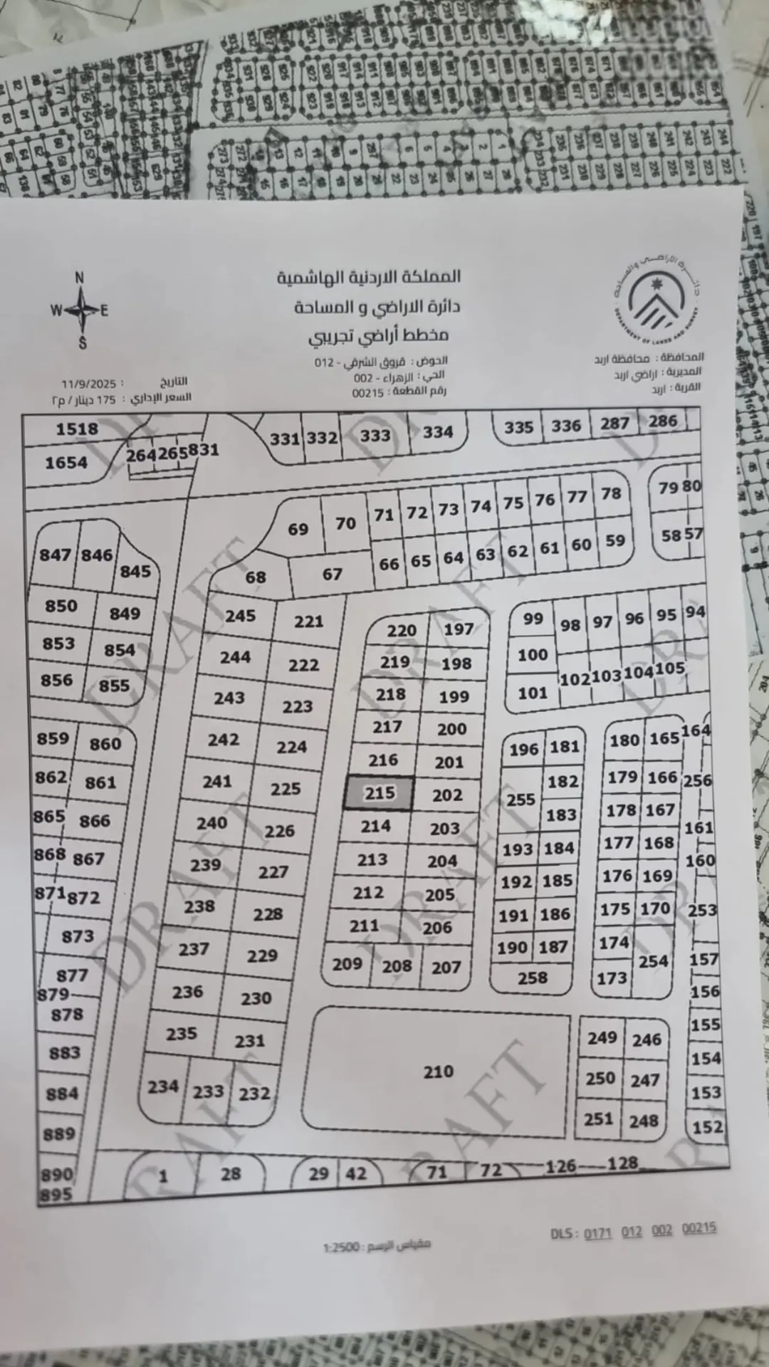أرض سكنية مميزة للبيع في إربد – الحي الشرقي