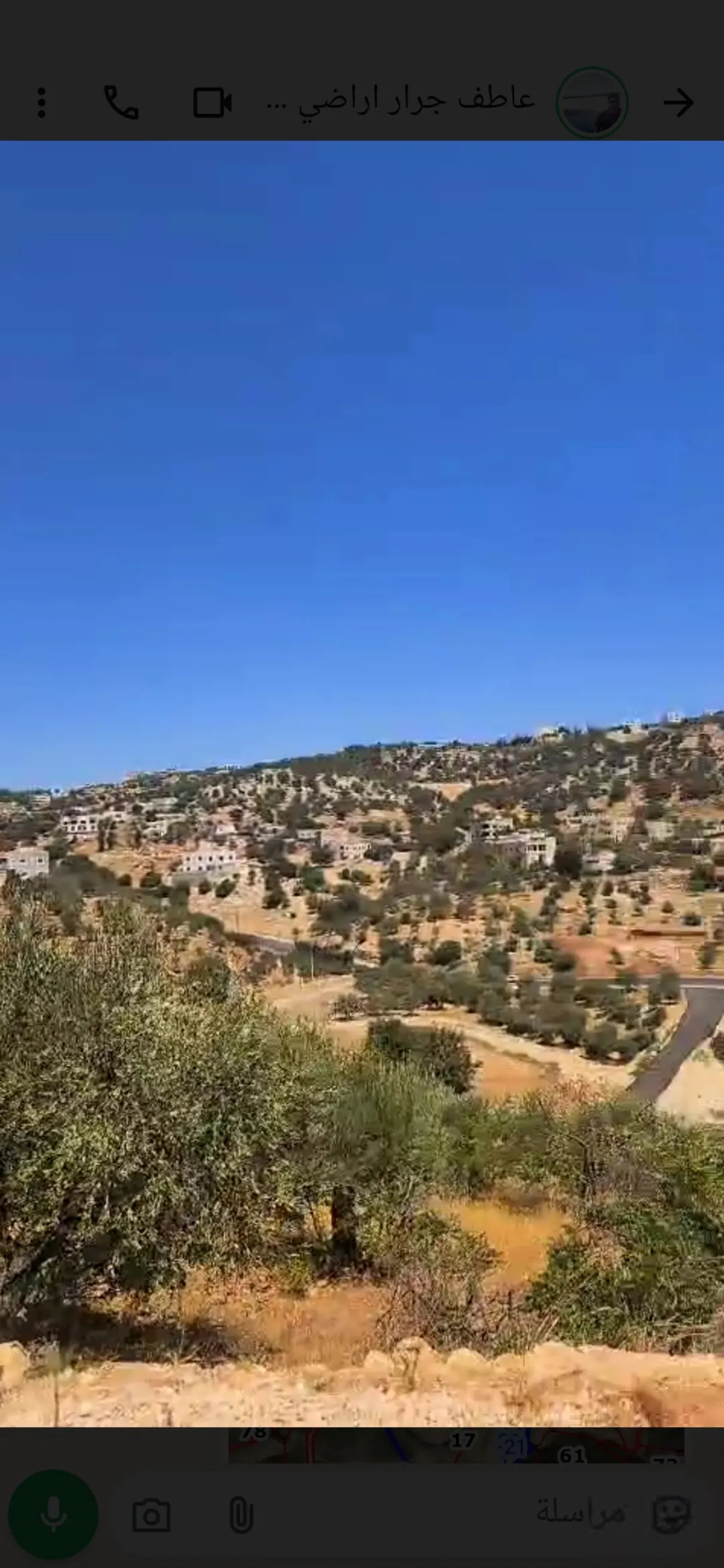 قطعه ارض غرب عمان مساحه 1446 اطلالة خلابه بجانب قصر الصوان البصة