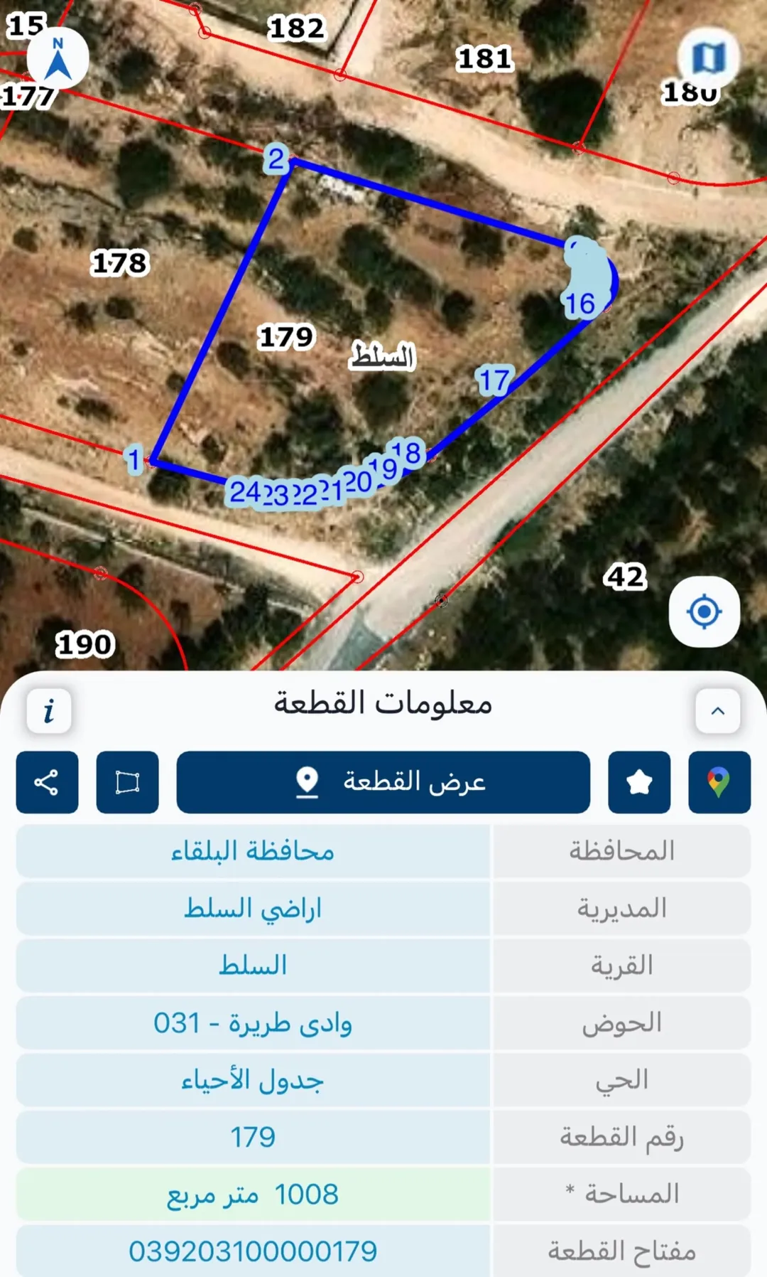 أرض مميزة للبيع في السلط بالقرب من الدفاع المدني
