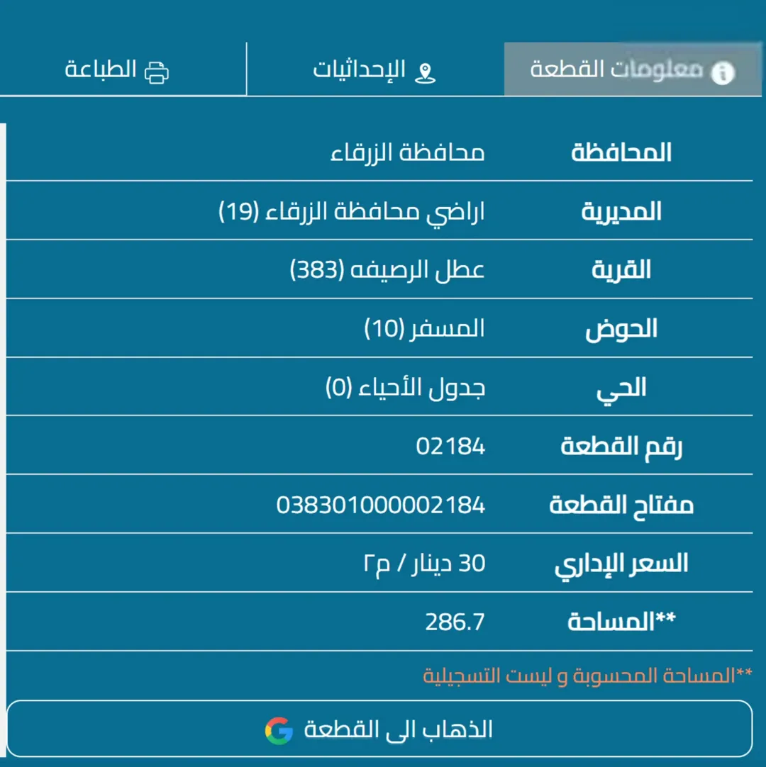 بيع عدة أراضي في الرصيفة