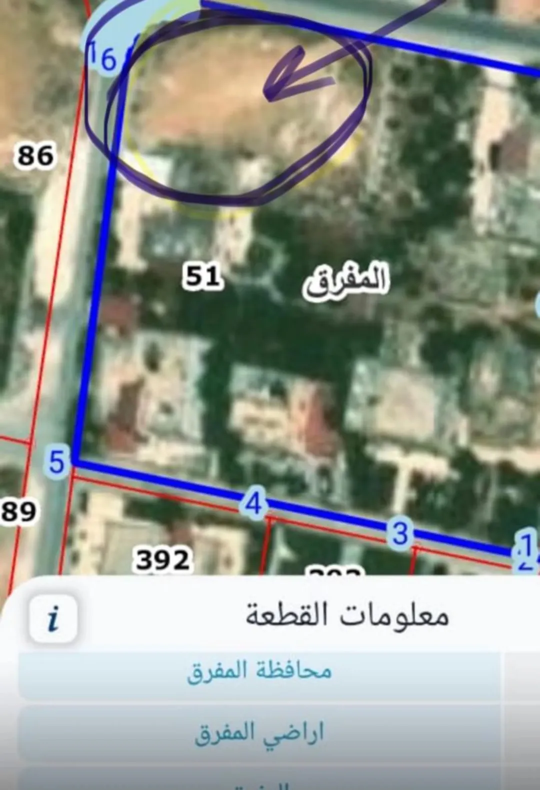 دونم أرض سكني للبيع في المفرق منطقة الشويكة الحصان الجنوبي