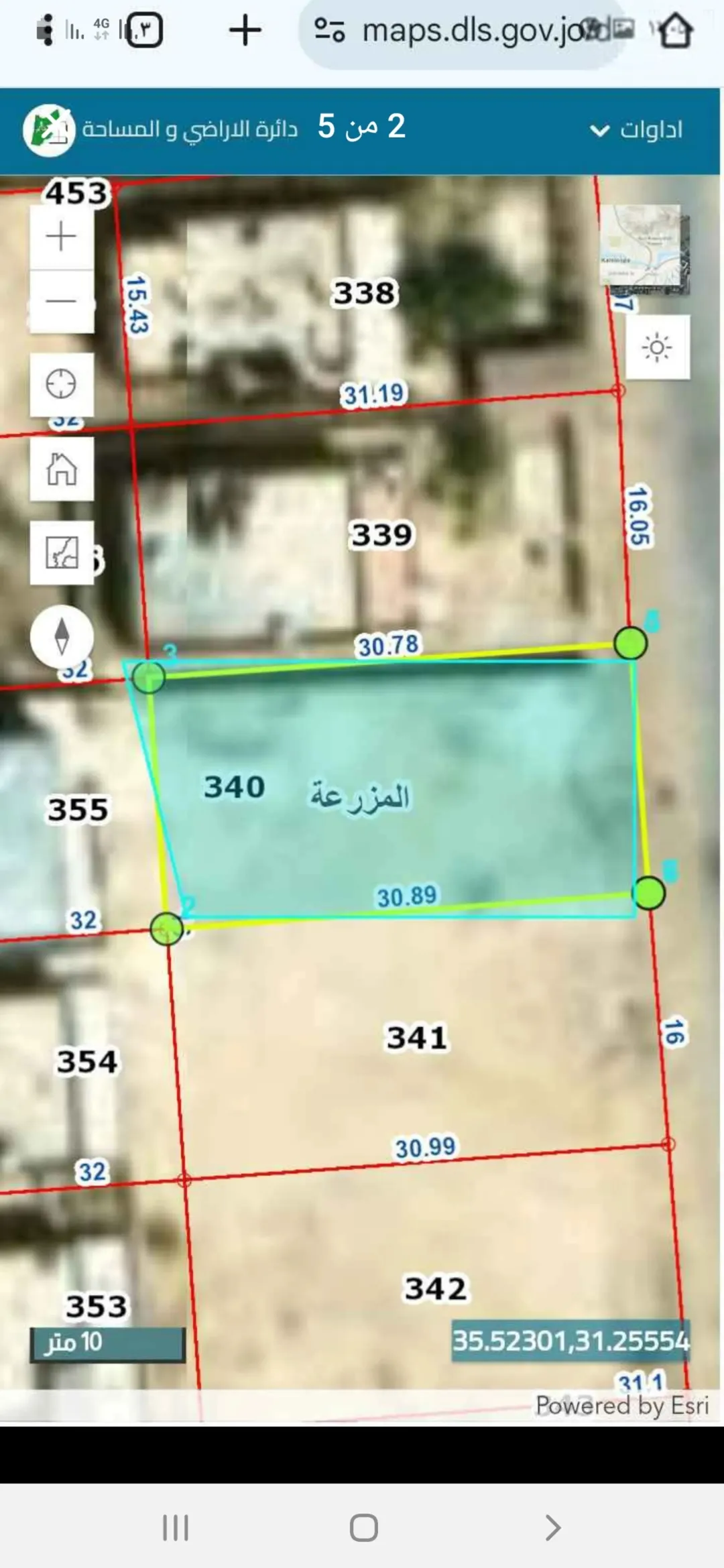 أرض سكنية للبيع في غور المزرعة – الكرك