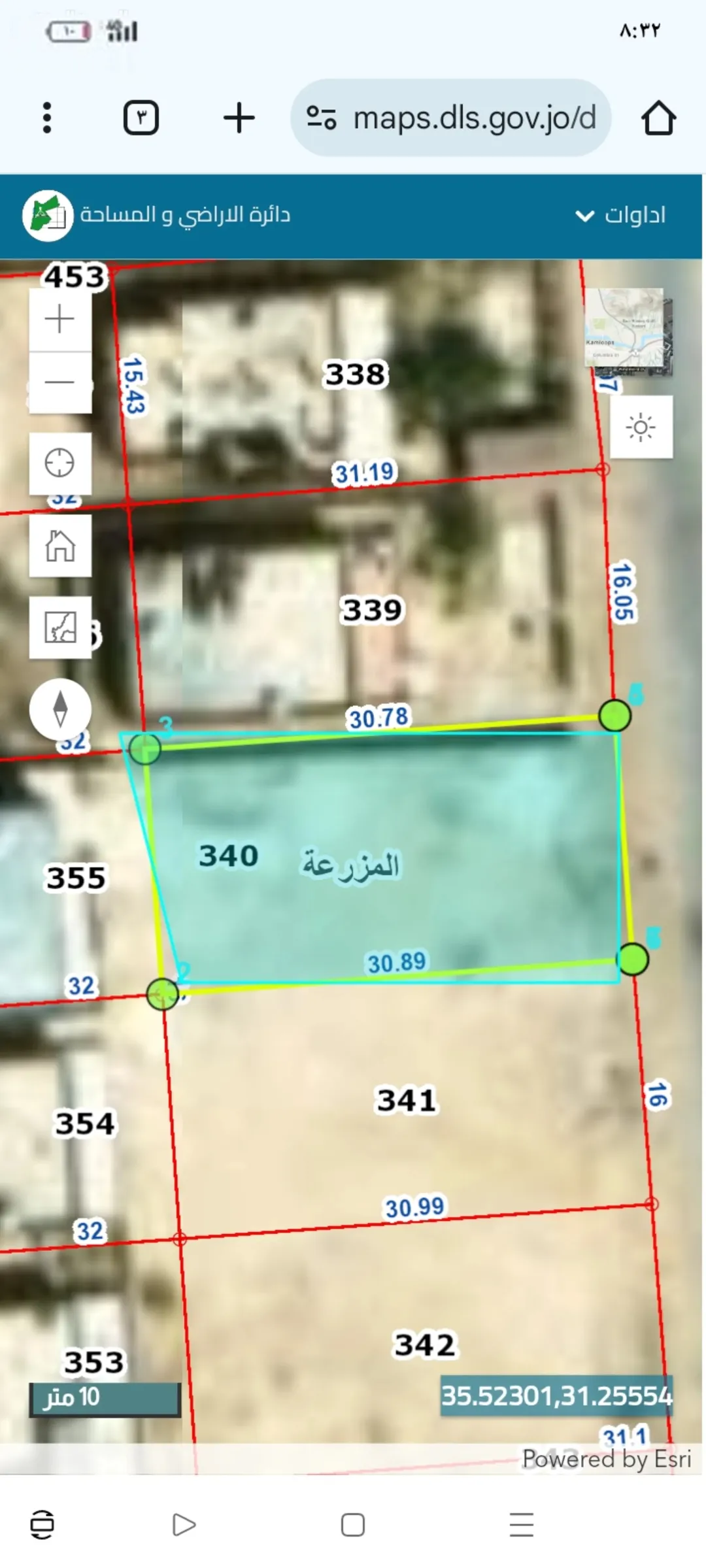 أرض سكنية للبيع في غور المزرعة – منطقة قازون