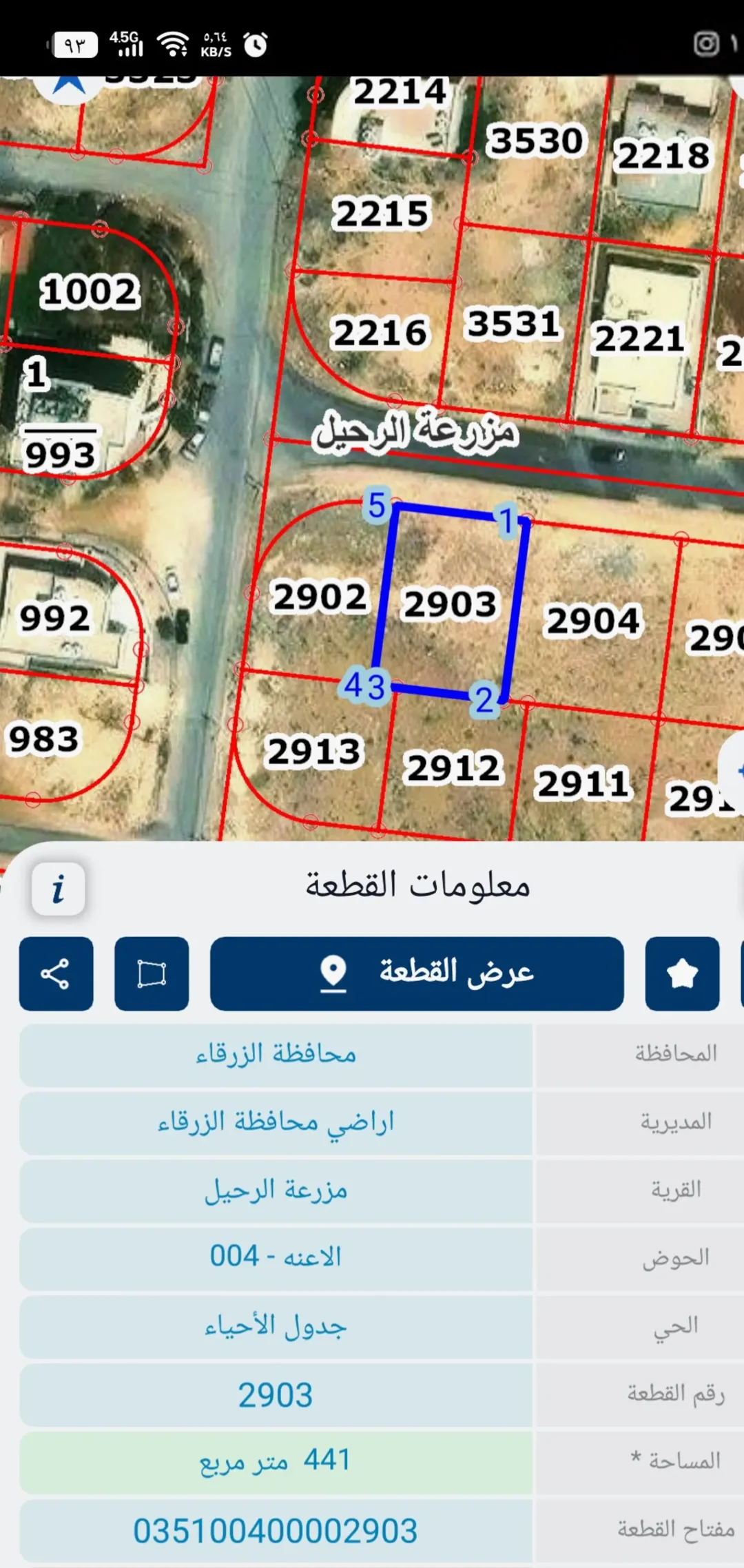 أرض سكنية مميزة للبيع في شومر – الزرقاء
