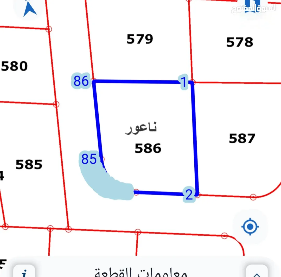 قطعة أرض مميزة للبيع في موقع استثنائي