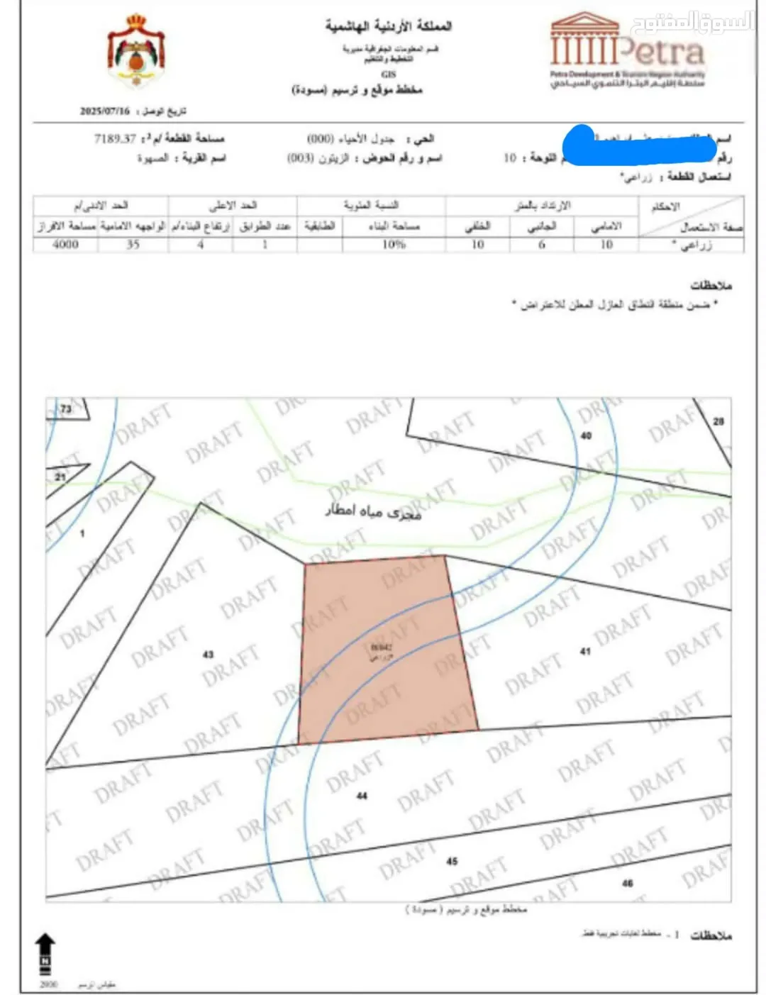 ارض للبيع محافظه معان