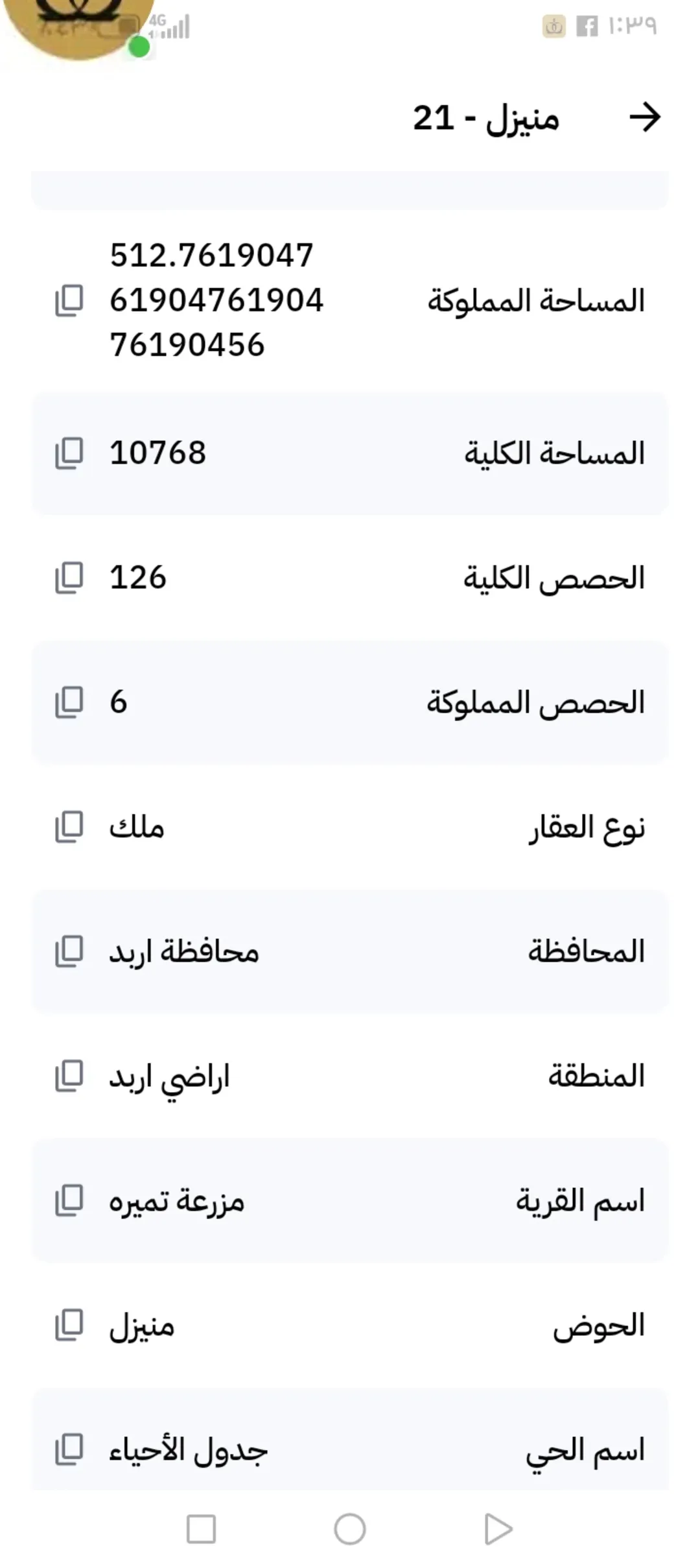 حصة أرض زراعية مميزة للبيع في إربد