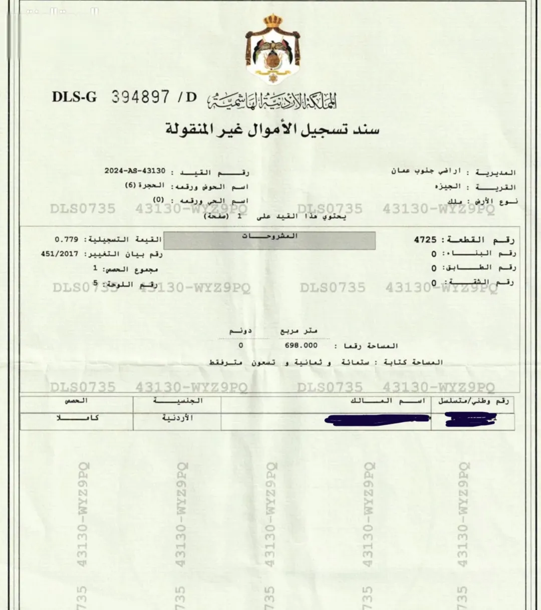 أرض تجارية مميزة في الجيزة – حوض الحجرة