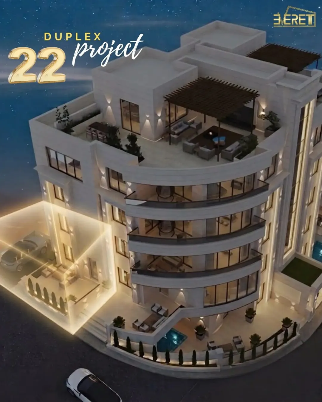 بكهرباء مجانية و تدفئة غاز مركزية دوبلكس أرضي مع اول (ليست تسوية) –الجبيهة 230م2 , 122الف اردني — صورة 3