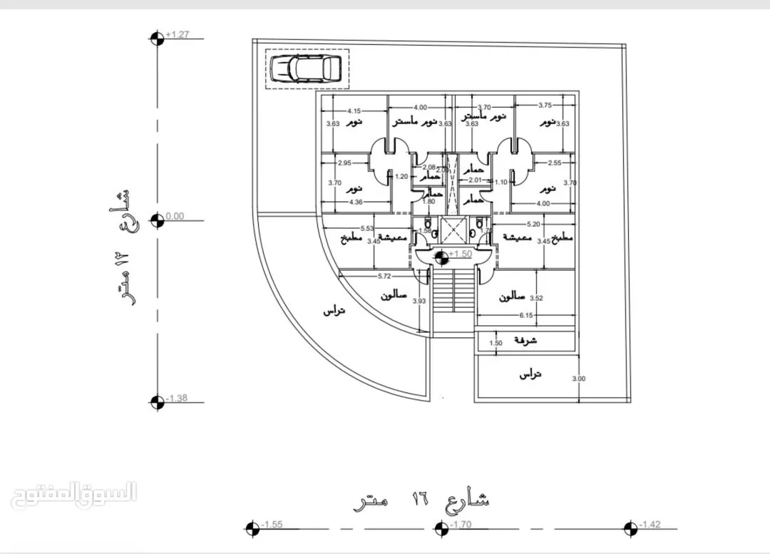 شقة مميزة تشطيب فاخر في ارقى مناطق ام نوارة قرب دوار البنزين و الشارع الرئيسي و جميع الأسواق