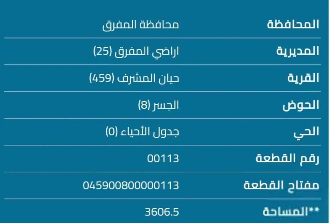 ارض للبيع حيان المشرف