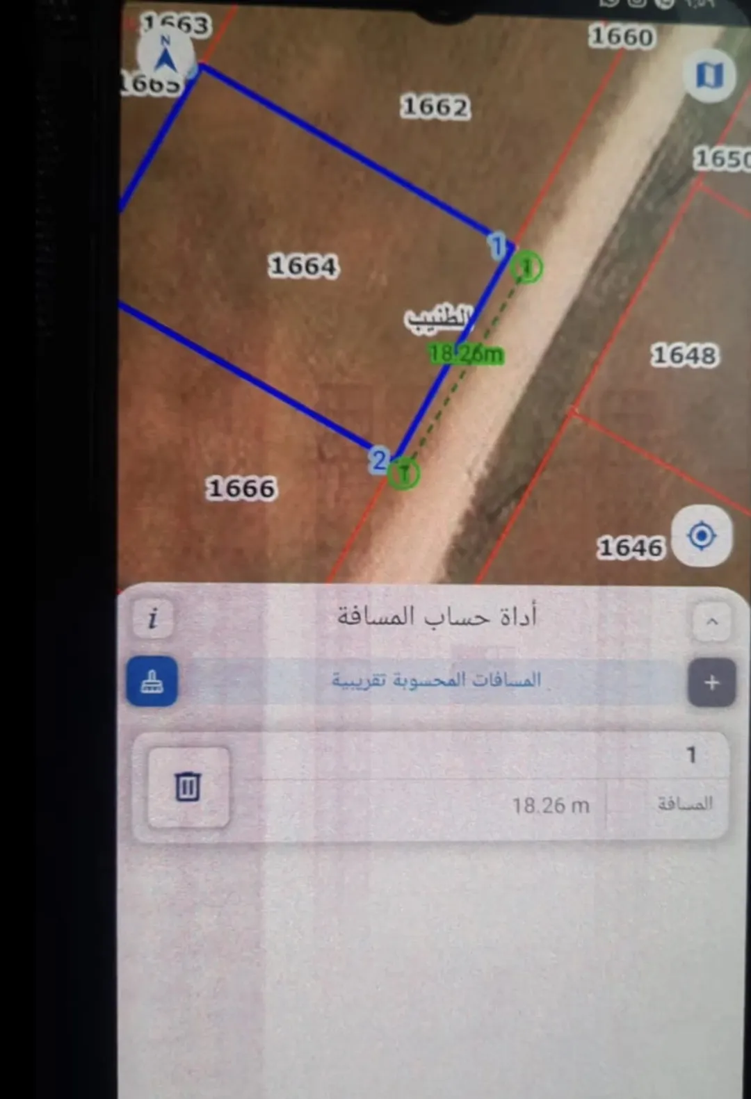 ارض للبيع الطنيب حوض العيادات منطقة فلل