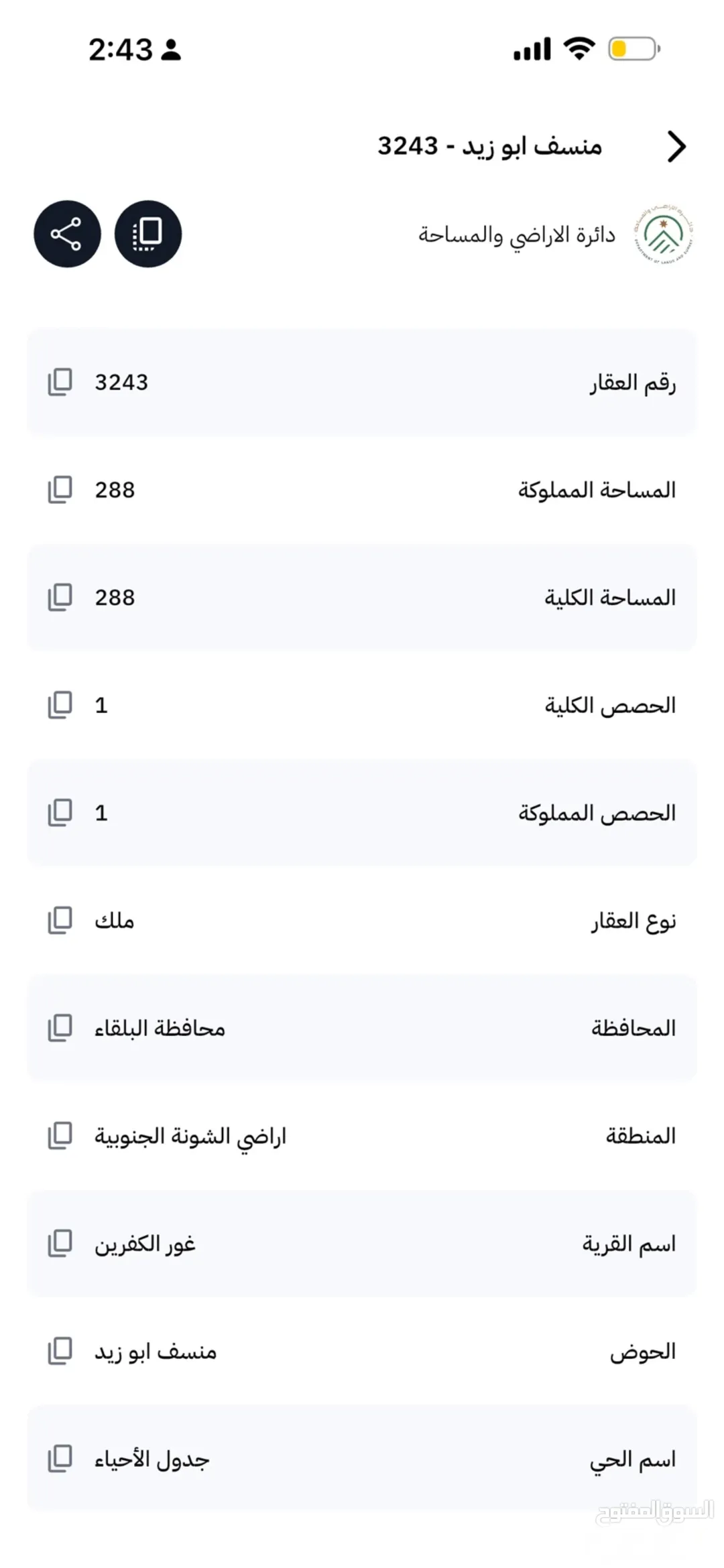 ارض غور الكفرين
