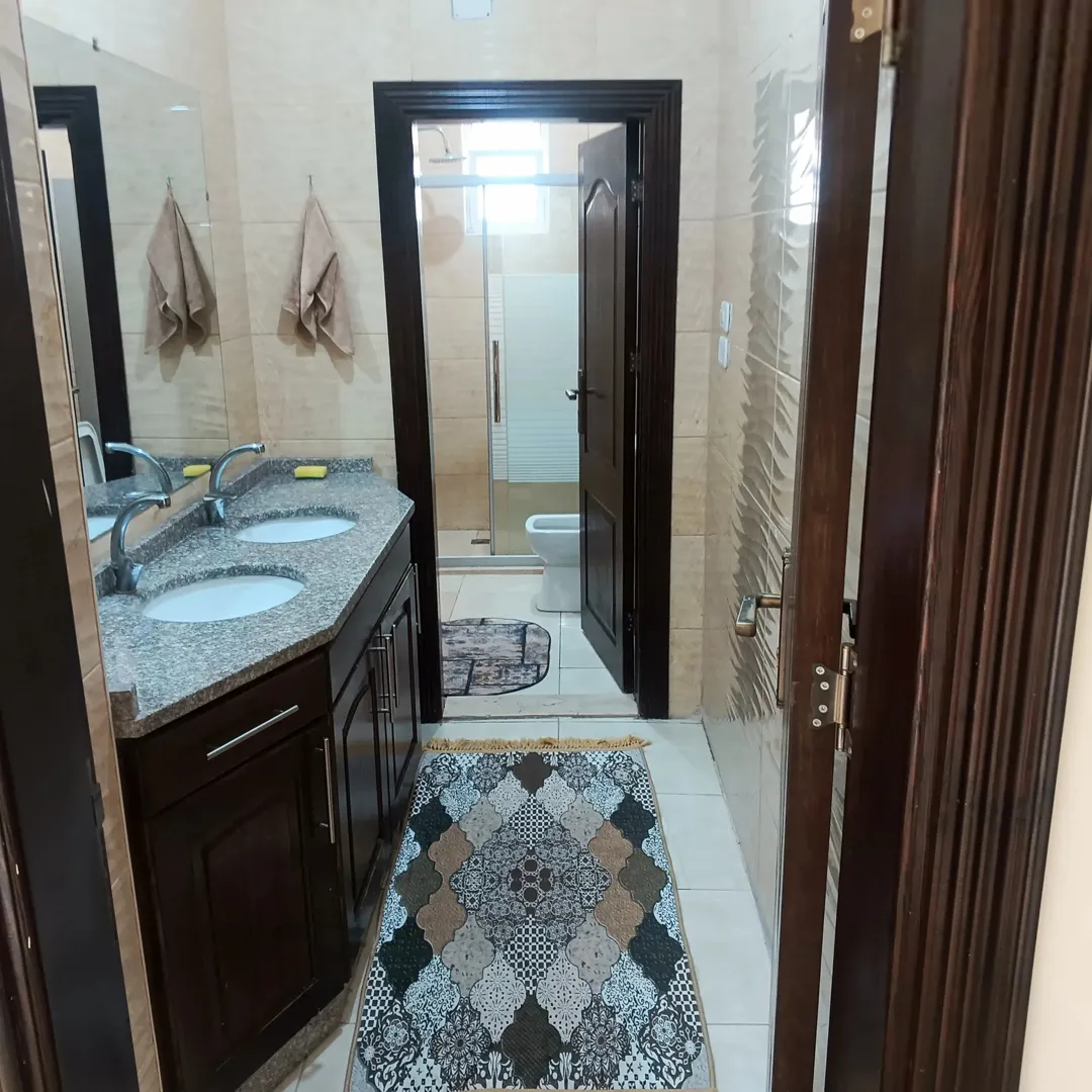 شقه مفروشه للايجار مرج الحمام شارع سلام Furnished apartment for rent