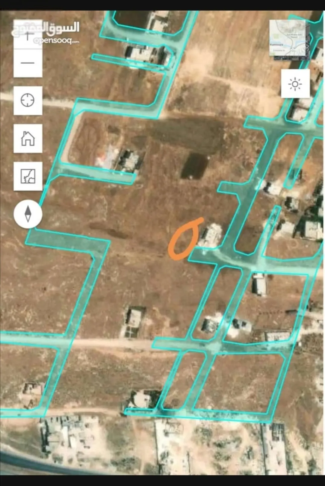 أرض سكنية للبيع في الحصن – حوض طبول كوتيه