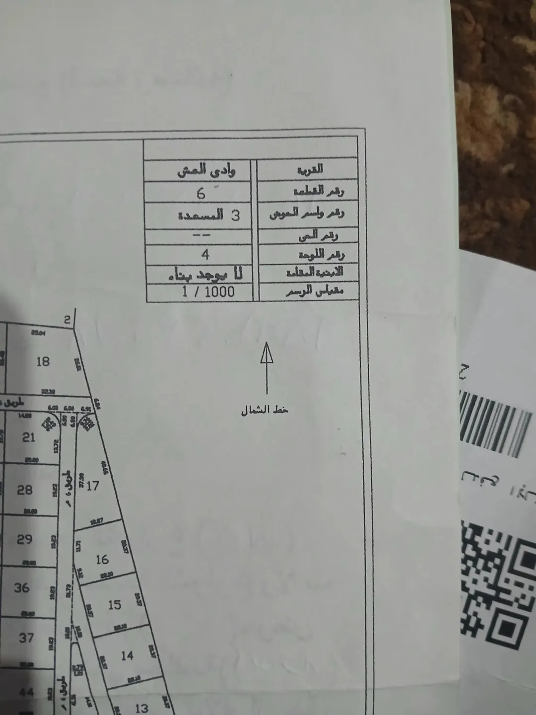 ارض المسعده وادي العش شارع الميه قابل للبدل على سياره شارع عمان التنموي مشترك محدد