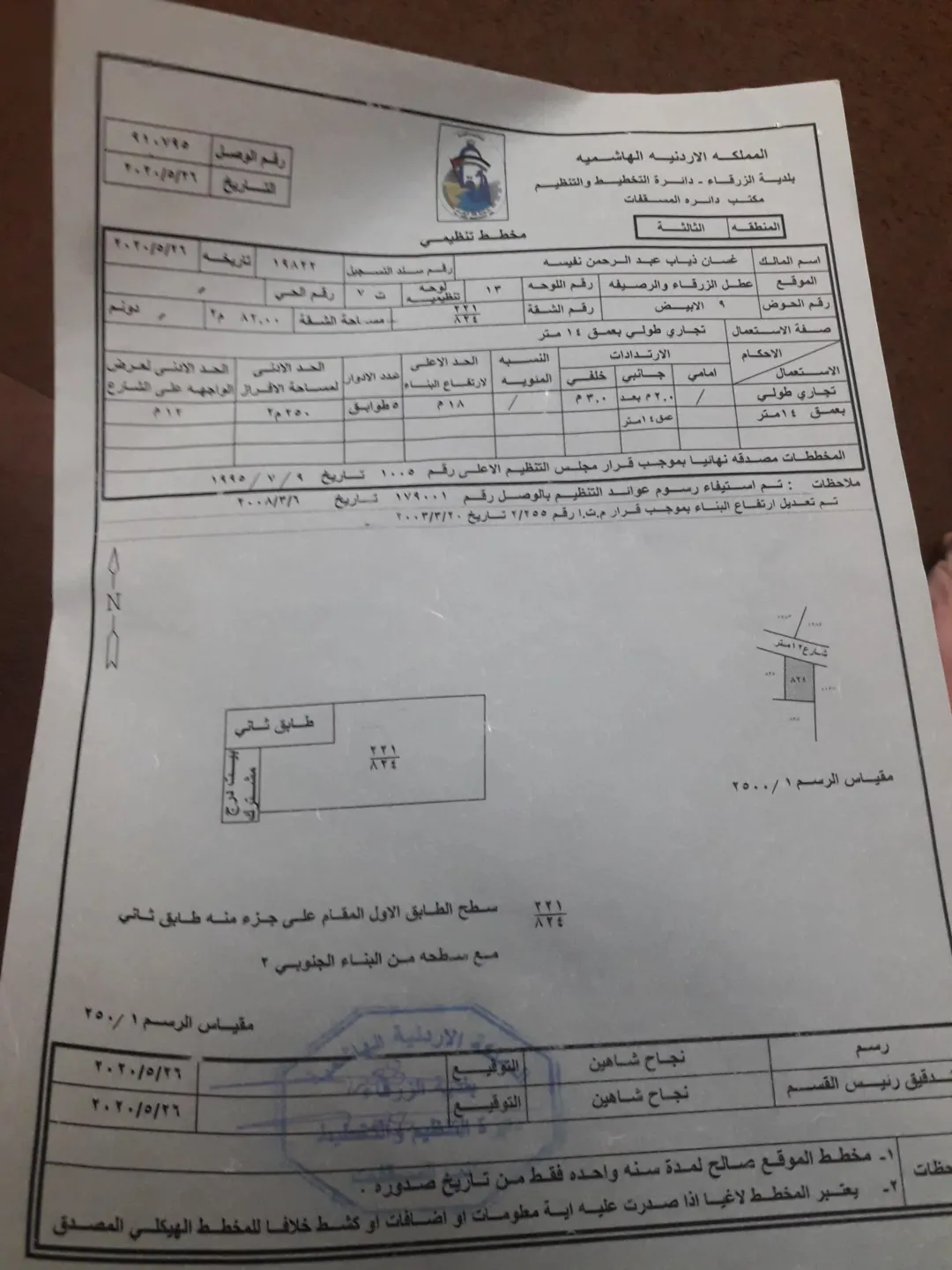 شقة عظم للبيع في الزرقاء – جبل الأميرة رحمة