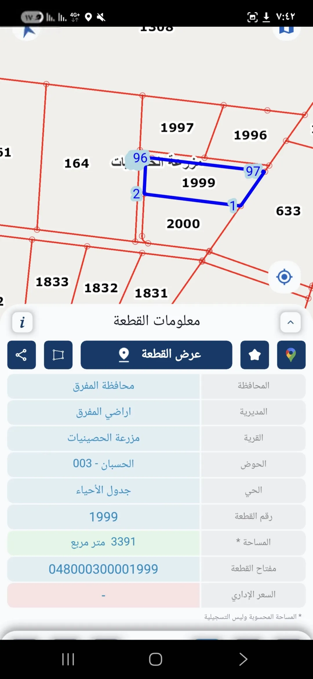 أرض للبيع في المفرق بالقرب من جامعة آل البيت