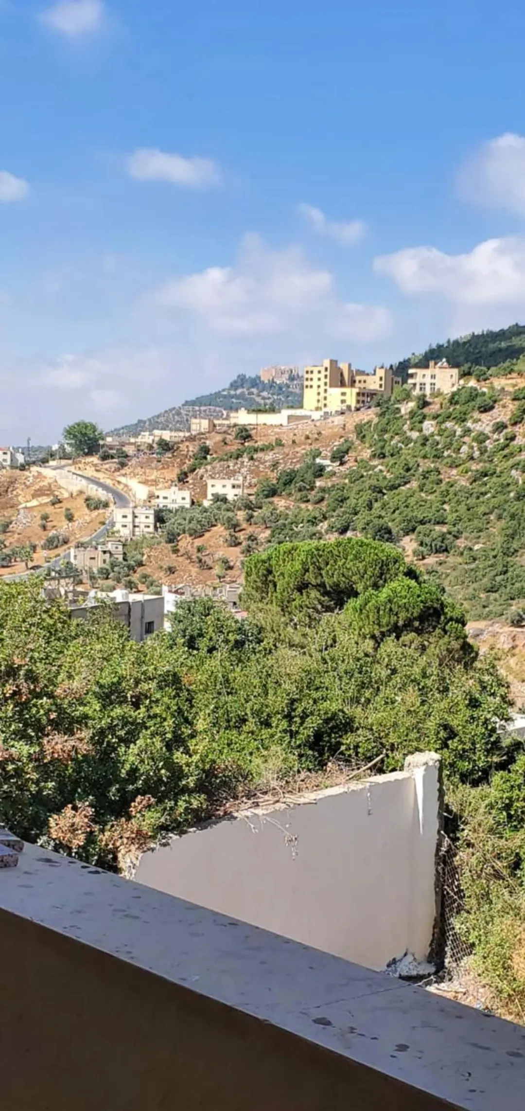 منزل للبيع على مساحة 755 متر مربع في الاردن بمحافظة عجلون منطقة عين جنا ومطل على قلعة عجلون